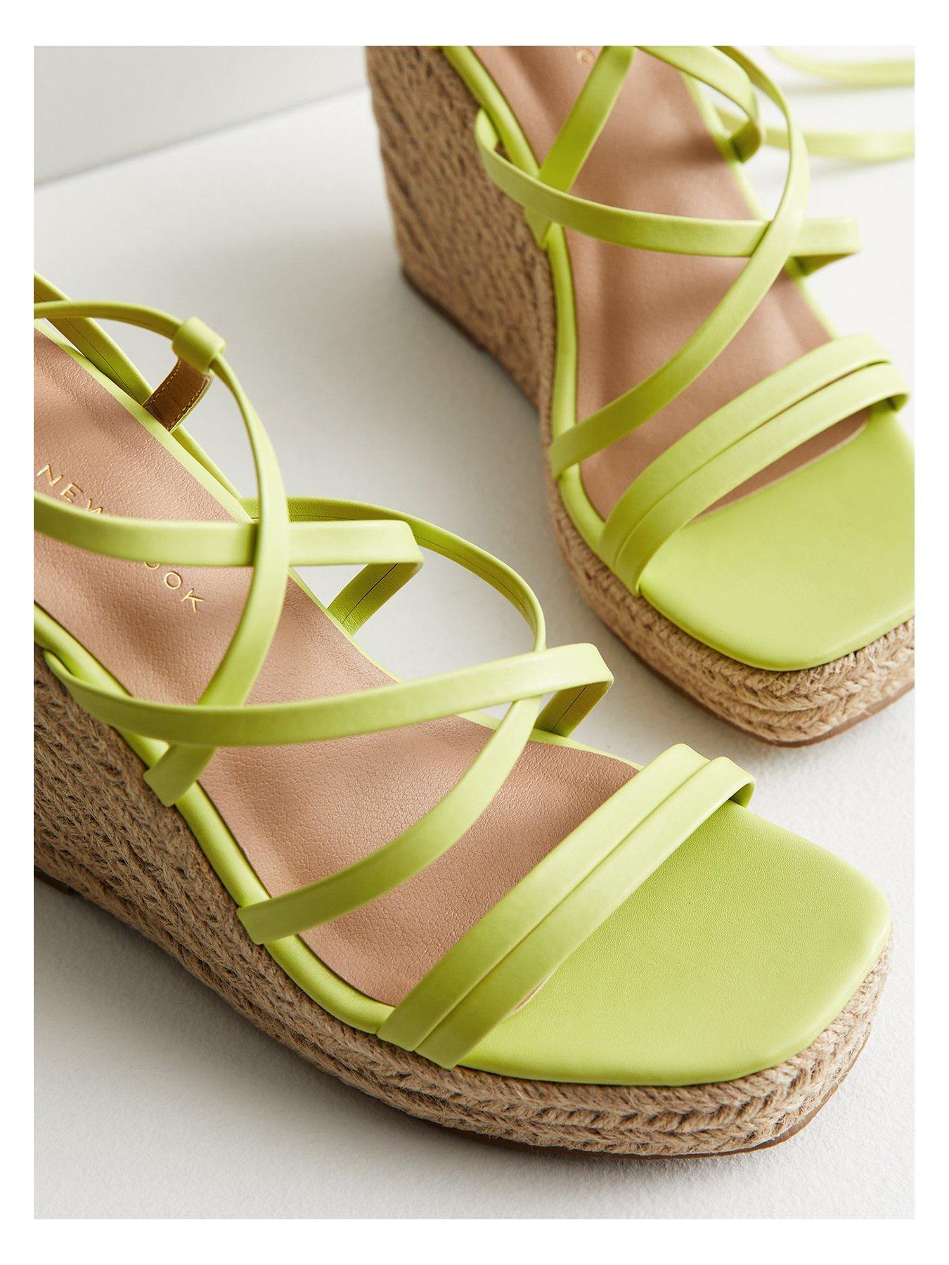 New look yellow store wedges