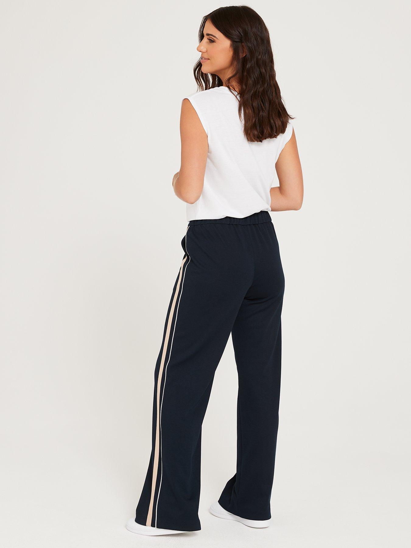 Lucy Mecklenburgh x V by Very Smart Side Stripe Joggers - Navy