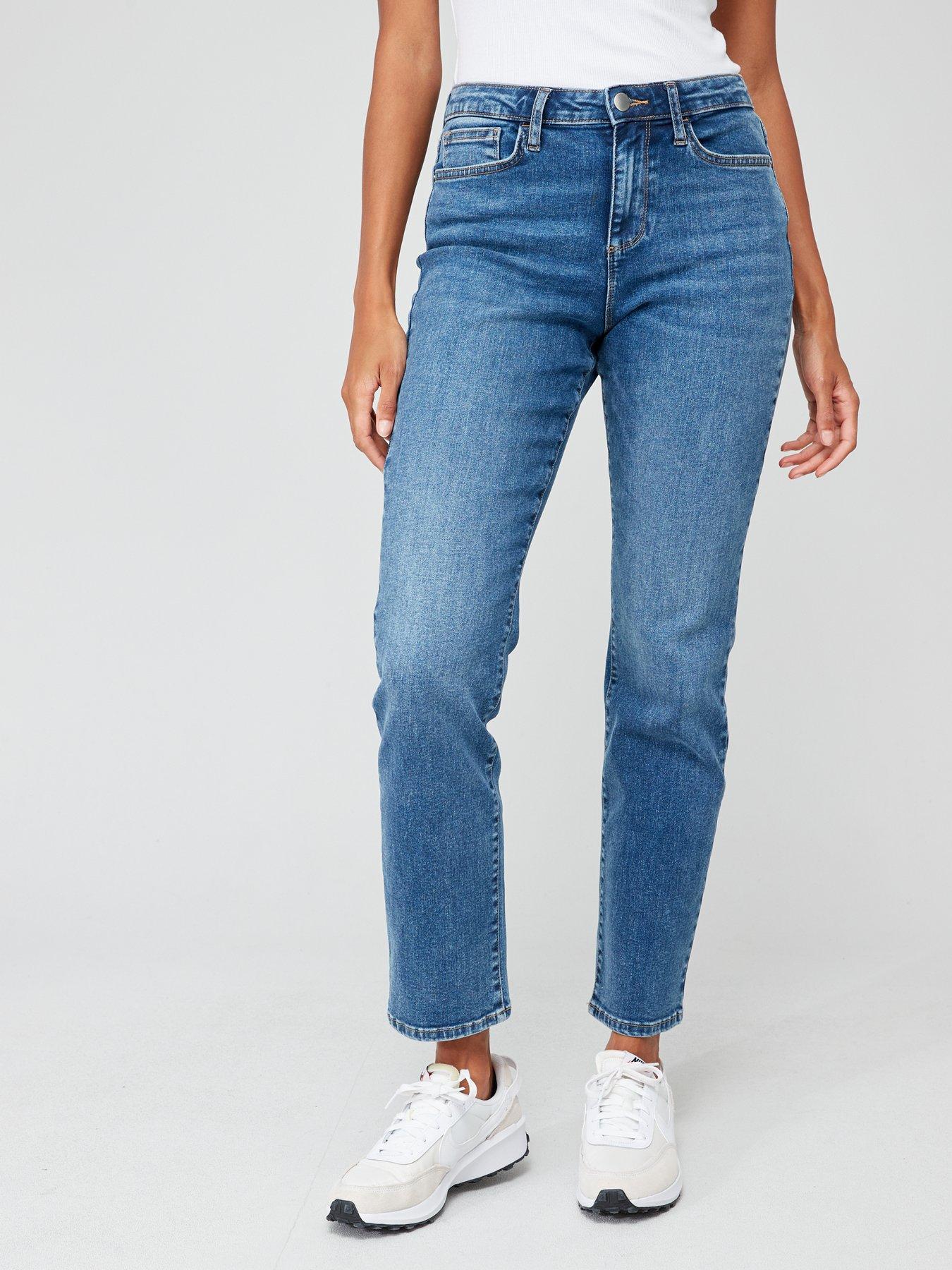 Everyday Authentic Straight Leg Jeans With Stretch - Blue | Very.co.uk