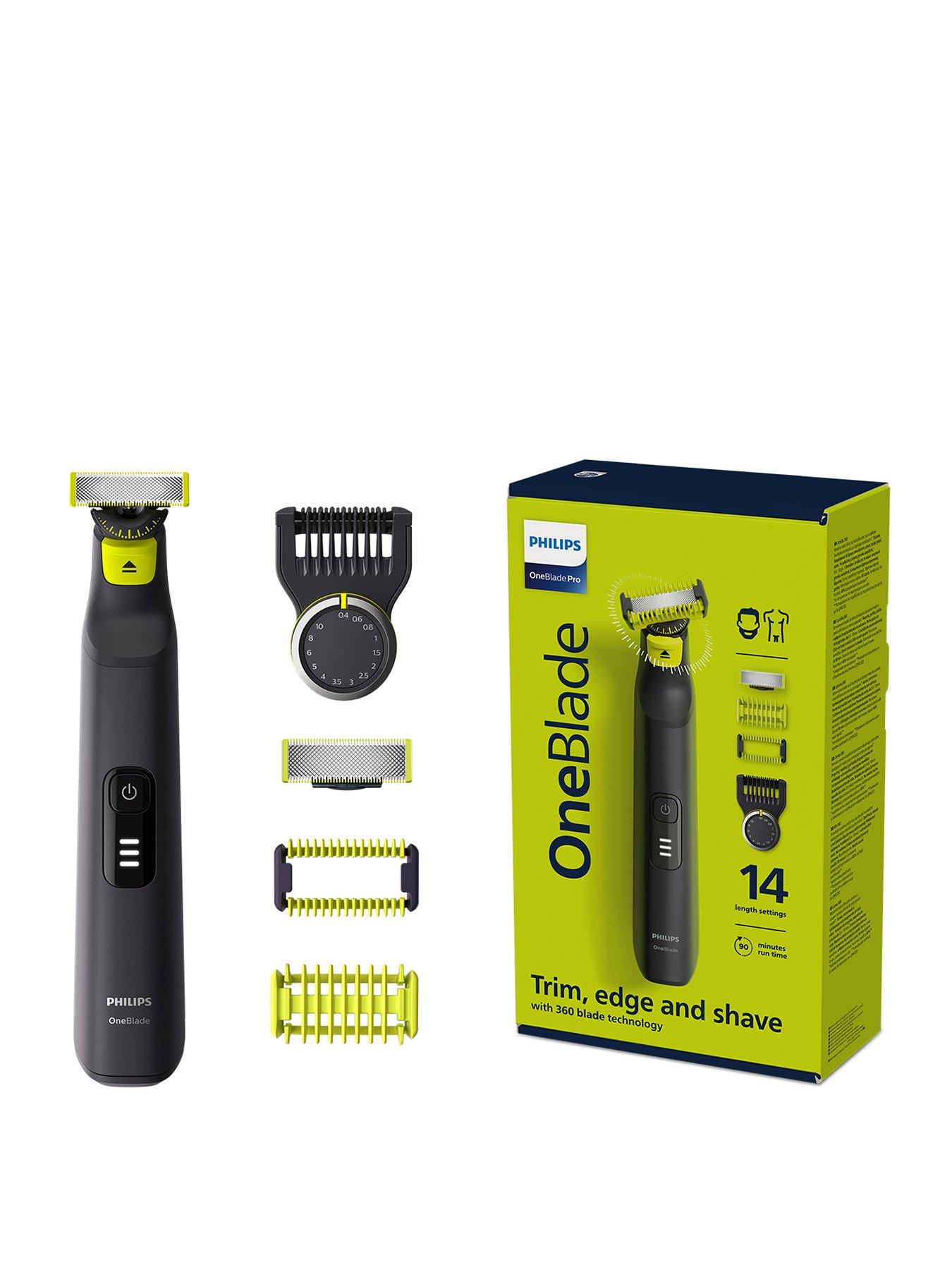 OneBlade Pro 360 for Face & Body with 14-in-1 Adjustable Comb- Trim, Edge,  Shave, QP6541/15