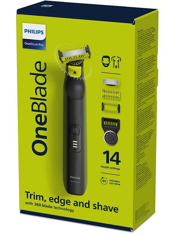 Image 7 of 7 of Philips OneBlade Pro 360 for Face & Body with 14-in-1 Adjustable Comb- Trim, Edge, Shave, QP6541/15
