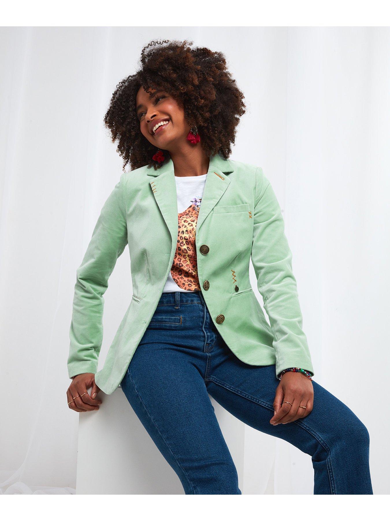 Joe Browns Marvellous Moleskin Jacket Green Very.co.uk