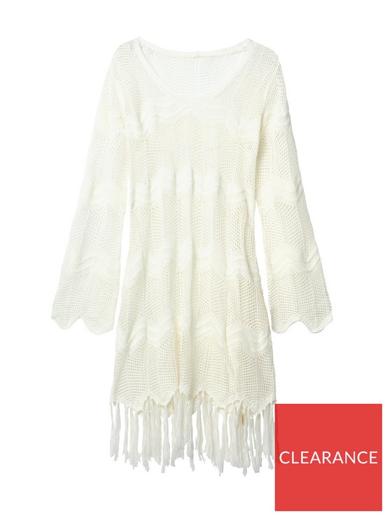 stillFront image of joe-browns-crochet-tassel-hem-cover-up-dress-white