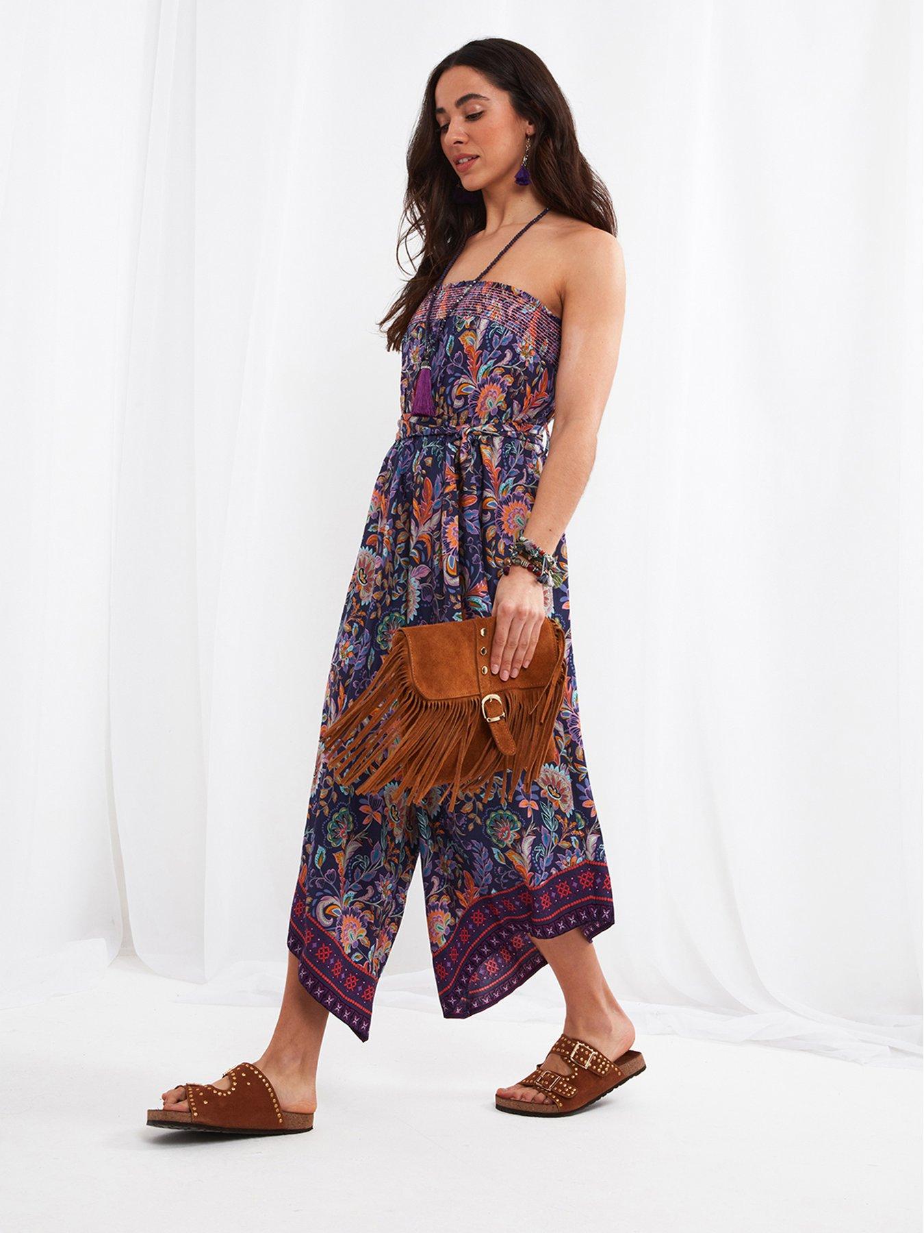 Bohemian jumpsuit best sale