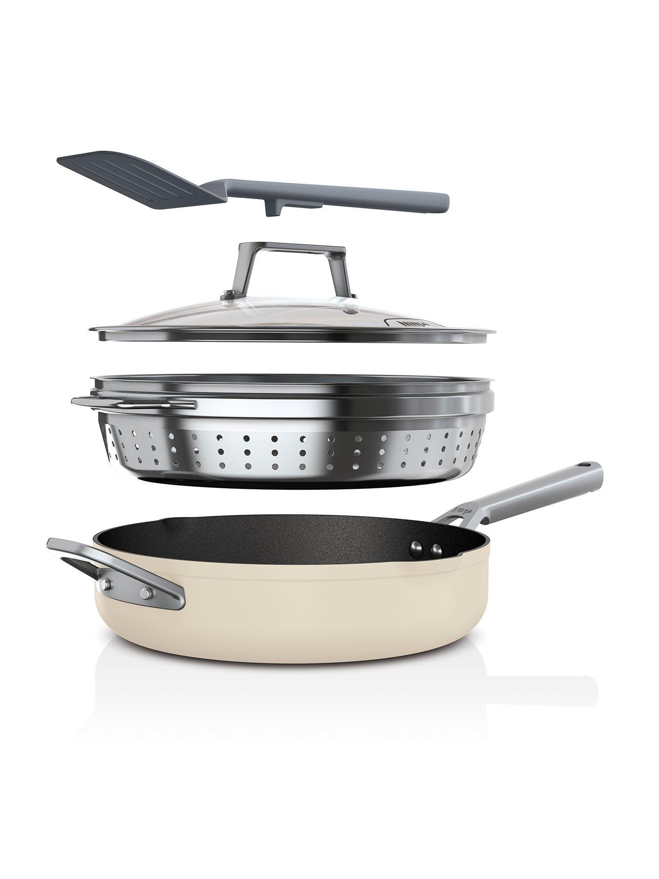 NINJA Foodi ZEROSTICK 9-in-1 PossiblePan, non stick - Vanilla Bean - CW102WHUK