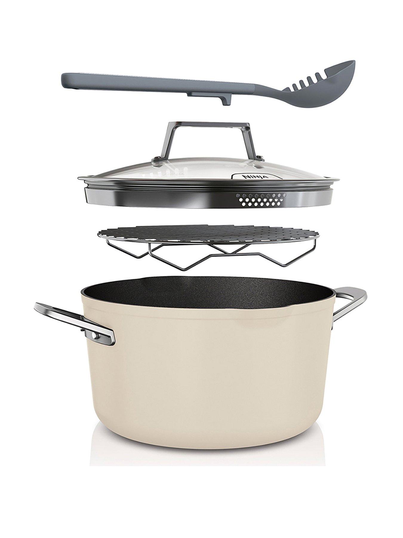 Product photograph of Ninja Foodi Zerostick 8-in-1 Possiblepot Non Stick - Vanilla Bean from very.co.uk