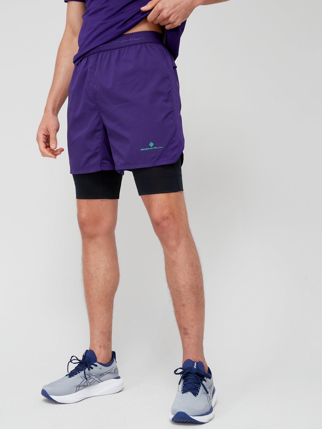 Mens purple running shorts on sale