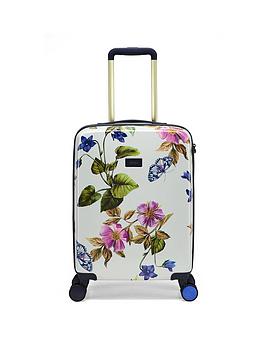 joules cabin trolley case 4w - spring wood botanical new