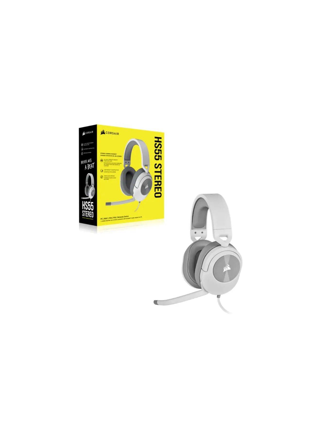 Image 5 of 5 of CORSAIR HS55 Stereo Gaming Headset - White
