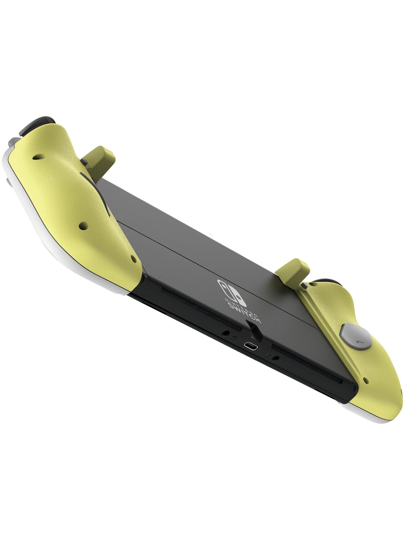 Image 4 of 6 of HORI Split Pad Compact (Light Grey &amp; Yellow) for Nintendo Switch