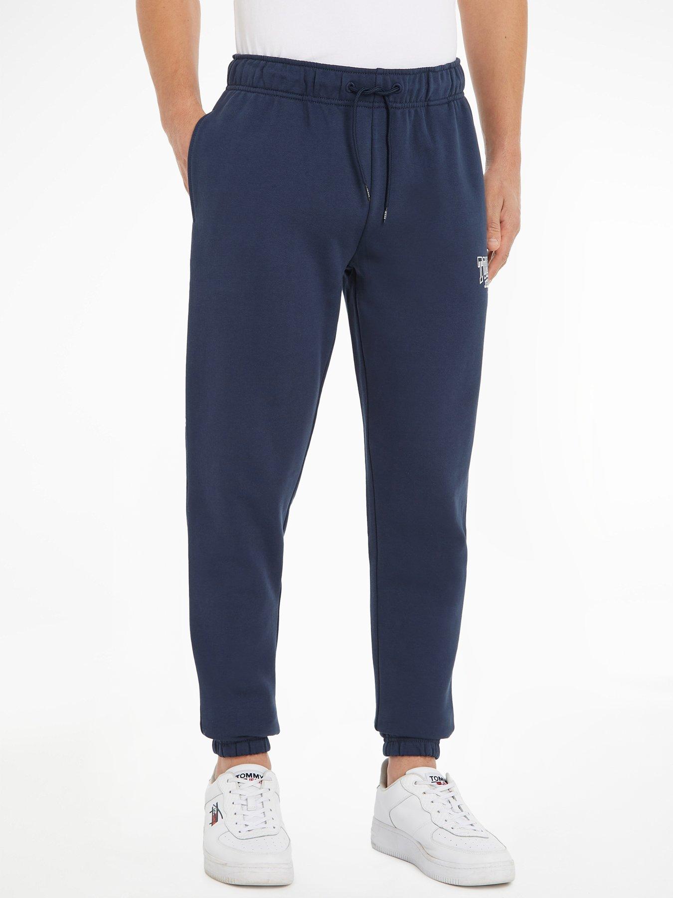 Tommy Jeans Slim Graphic Logo Sweatpant - Blue | very.co.uk