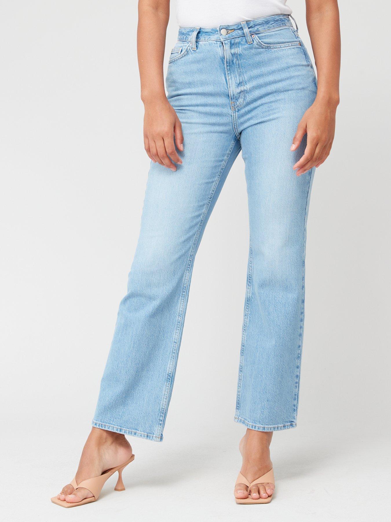 V By Very X Style Fairy Wide Leg Jean With Stretch - Light Blue 