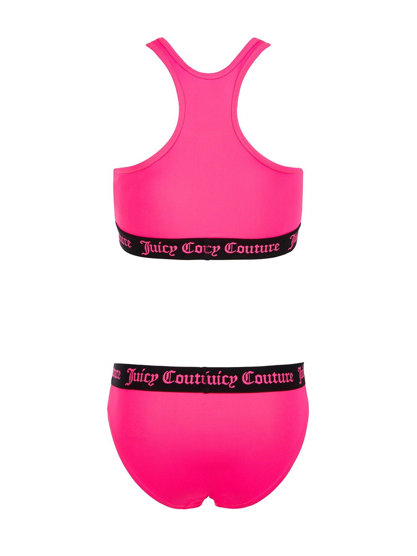 Juicy Couture, Intimates & Sleepwear, Juicy Couture Crossback Sports Bra  Black Juicy Print Size Small