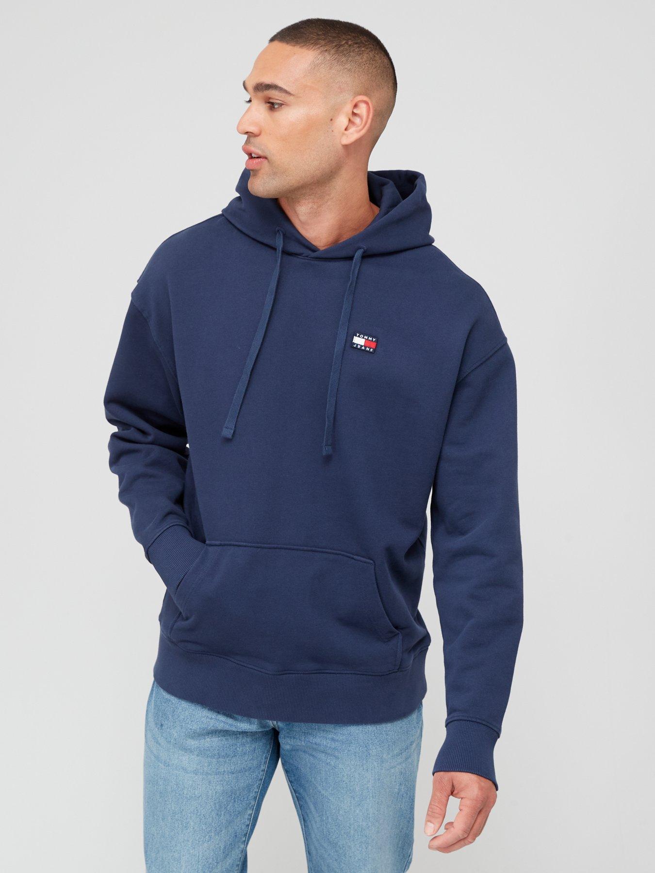 Tommy jeans badge clearance logo hoodie