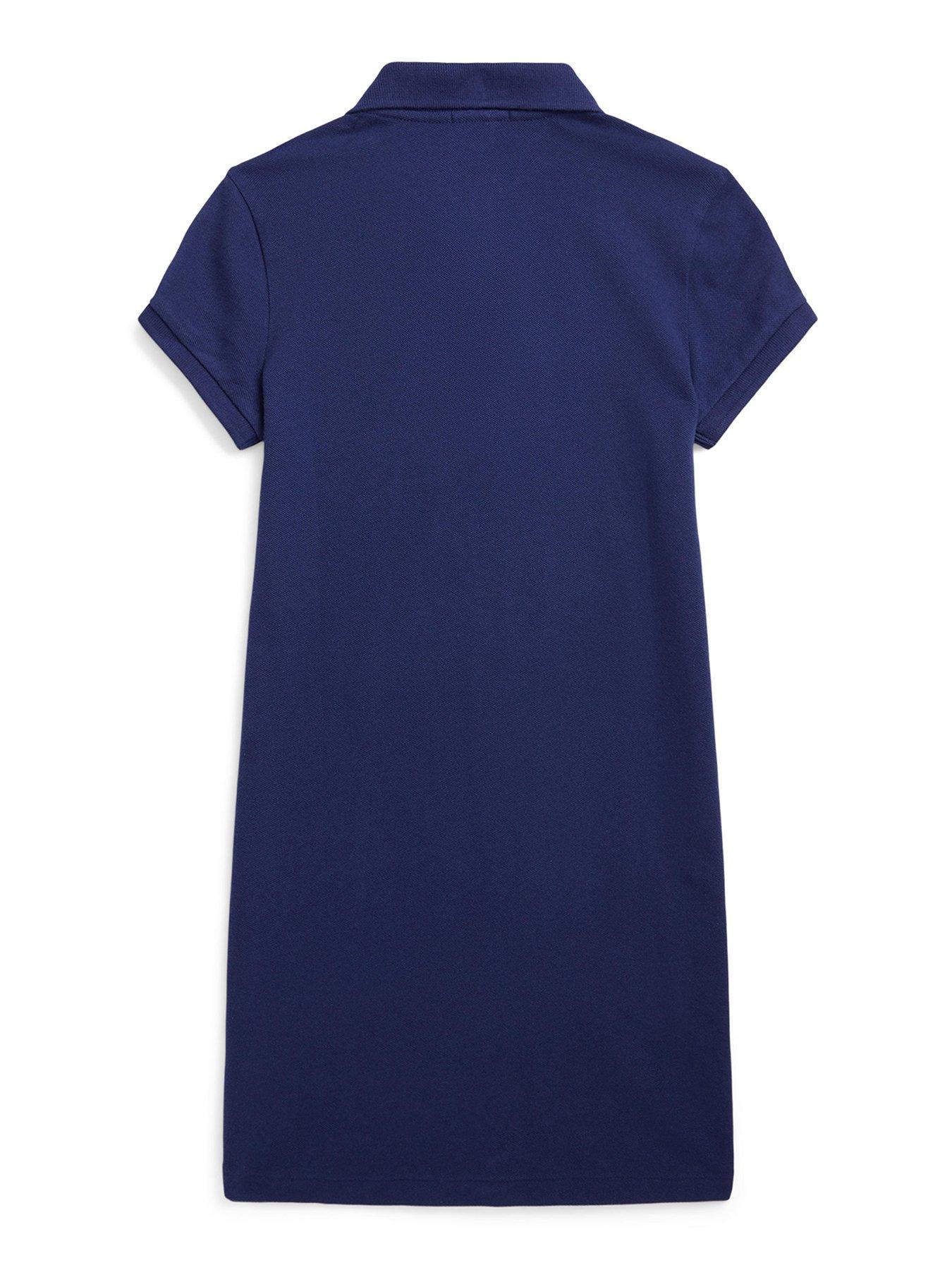 girls navy polo