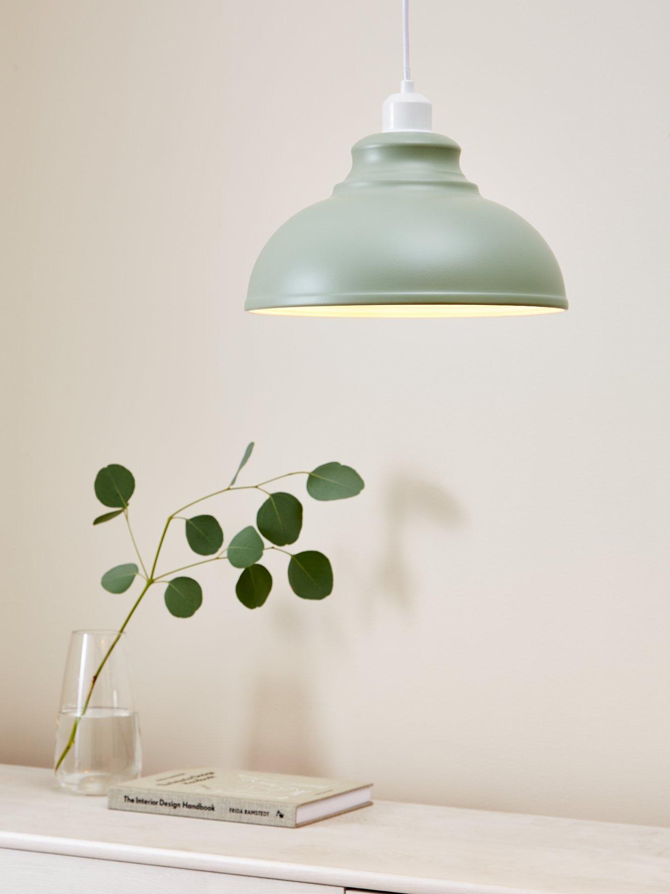 Image 2 of 4 of Everyday Dome Spun Metal Shade - Sage