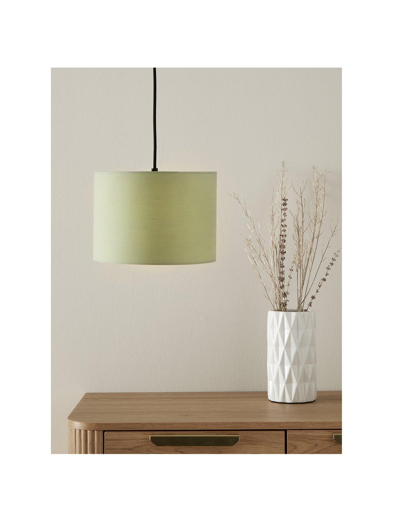 Product photograph of Everyday Langley Easy-fit Pendant - Sage from very.co.uk