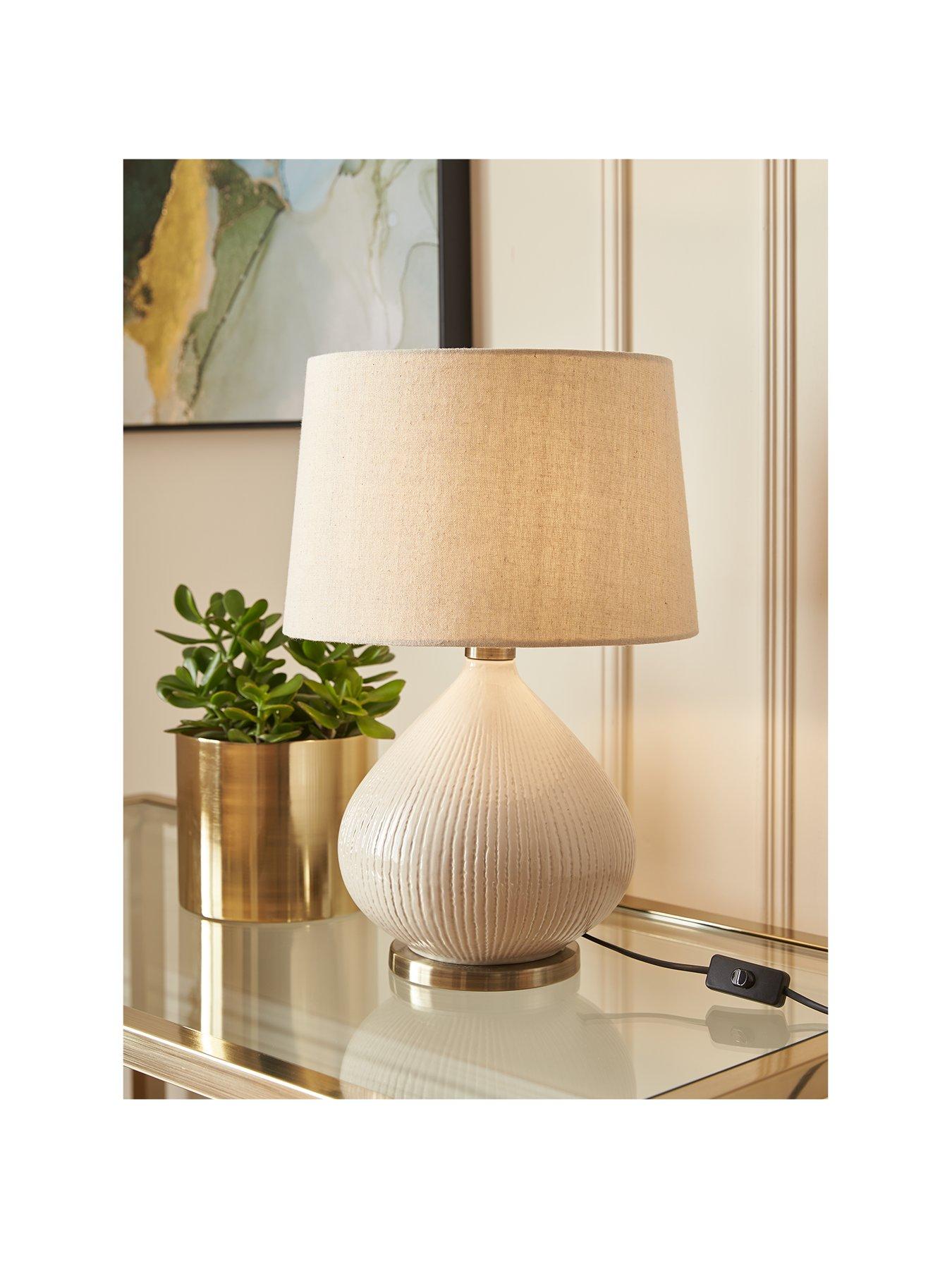 Product photograph of Very Home Aveline Ceramic Table Lamp from very.co.uk