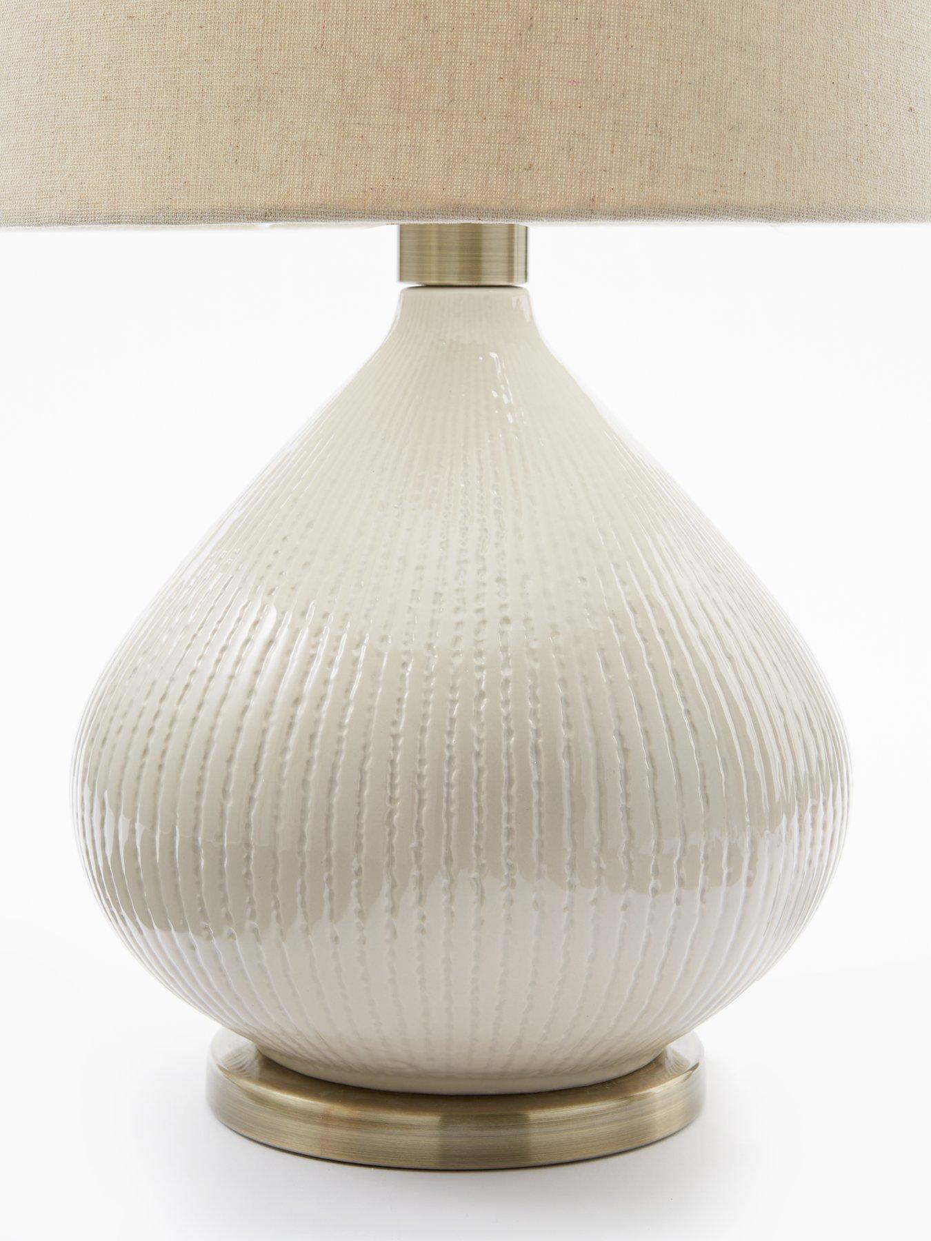 Image 5 of 6 of The Very Collection Aveline Ceramic Table Lamp