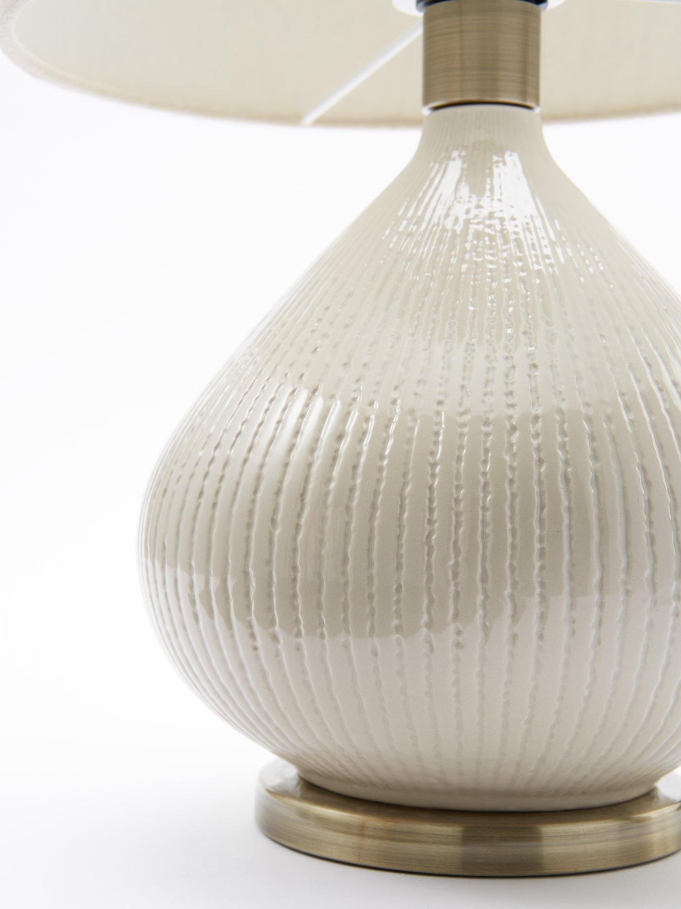 Image 6 of 6 of The Very Collection Aveline Ceramic Table Lamp