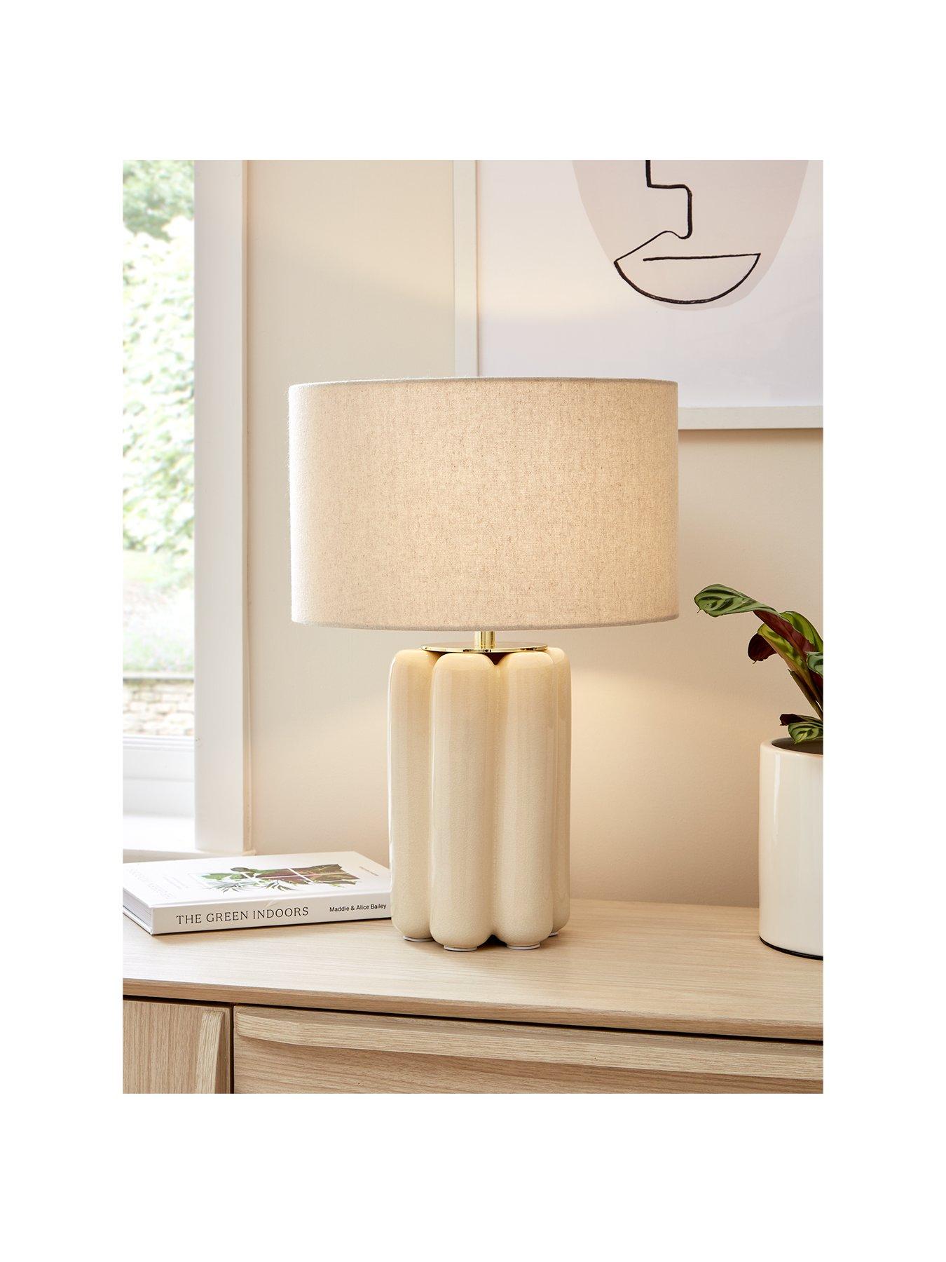 Product photograph of Very Home Chubby Ceramic Table Lamp from very.co.uk