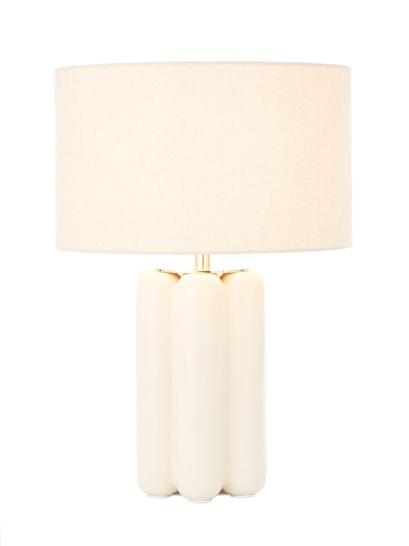 Image 3 of 5 of Very Home Chubby Ceramic Table Lamp