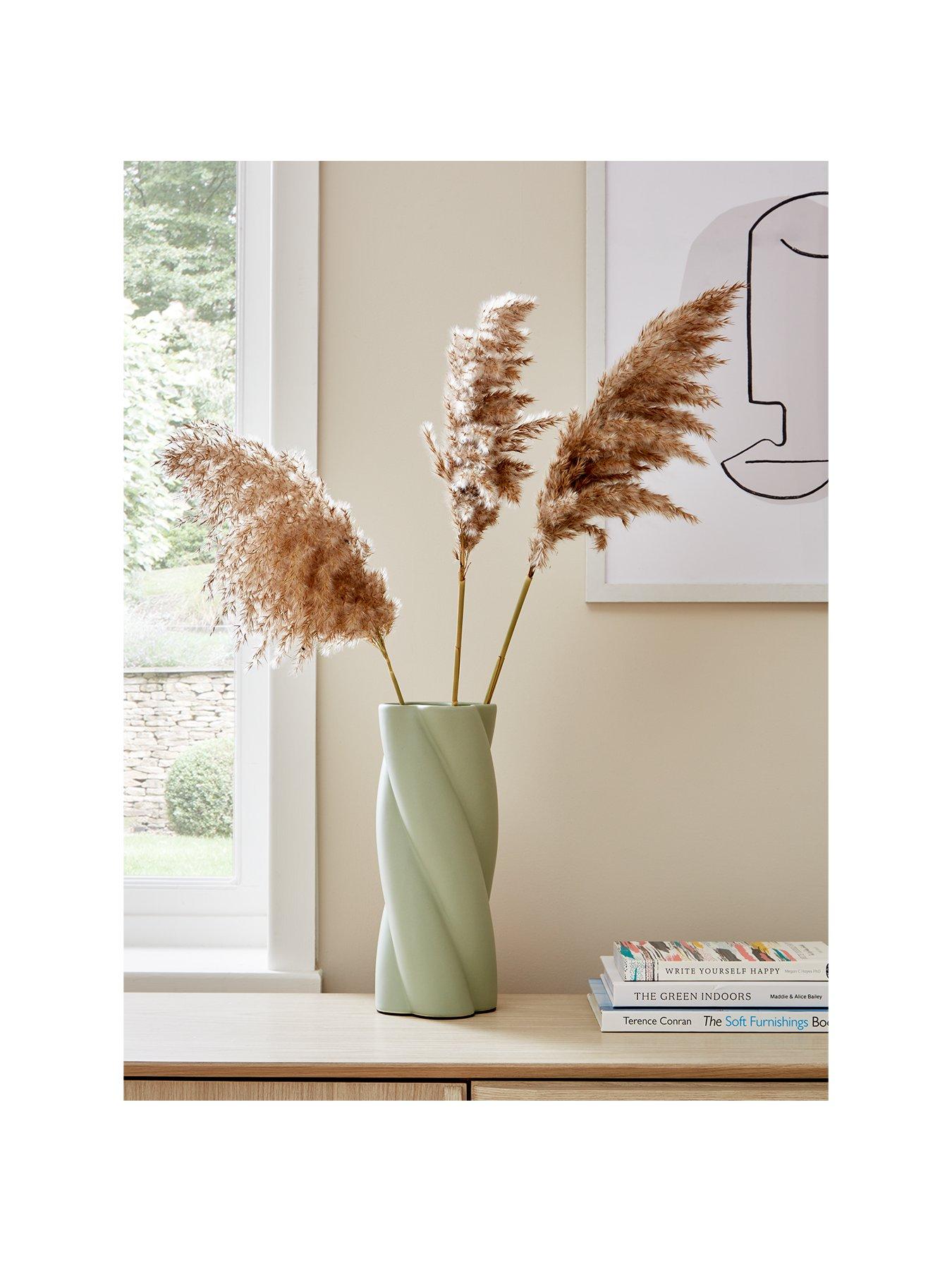 undefined Spiral Vase - Sage