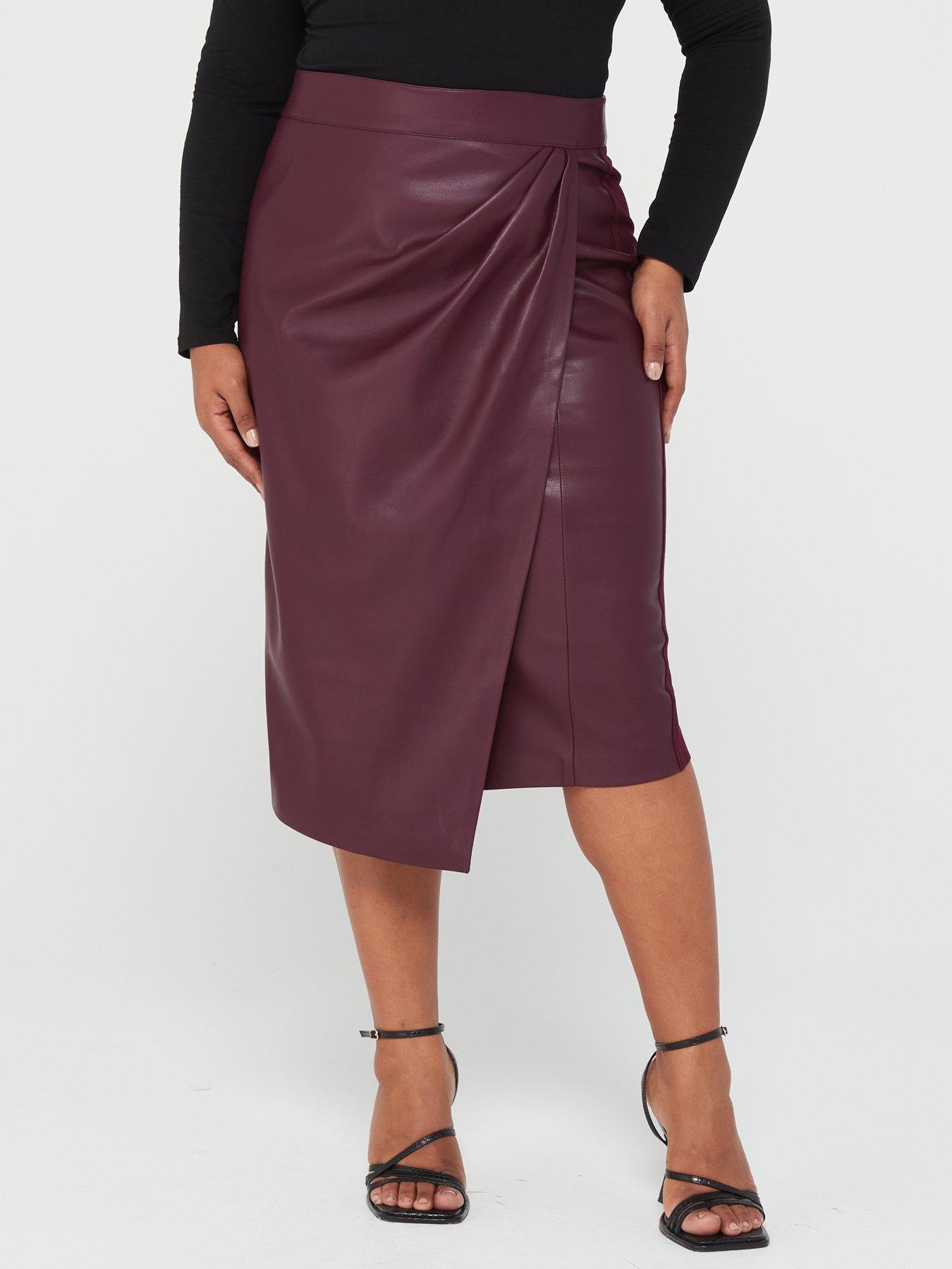 Faux leather shop skirt very