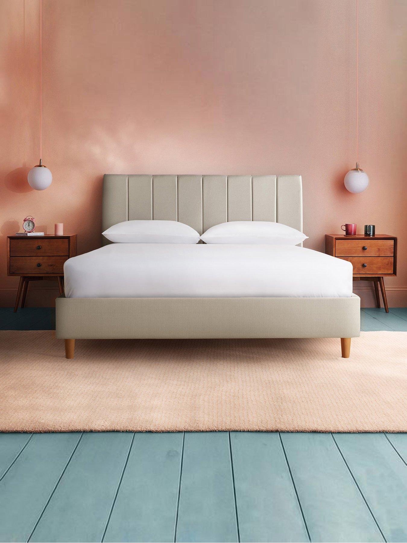 Product photograph of Silentnight Octavia Fabric Bed Frame - King from very.co.uk