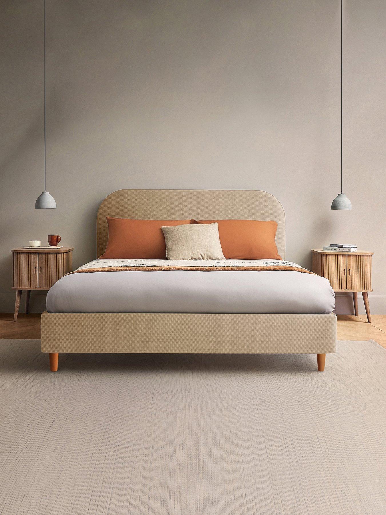 Product photograph of Silentnight Fara Fabric Bed Frame - Double from very.co.uk