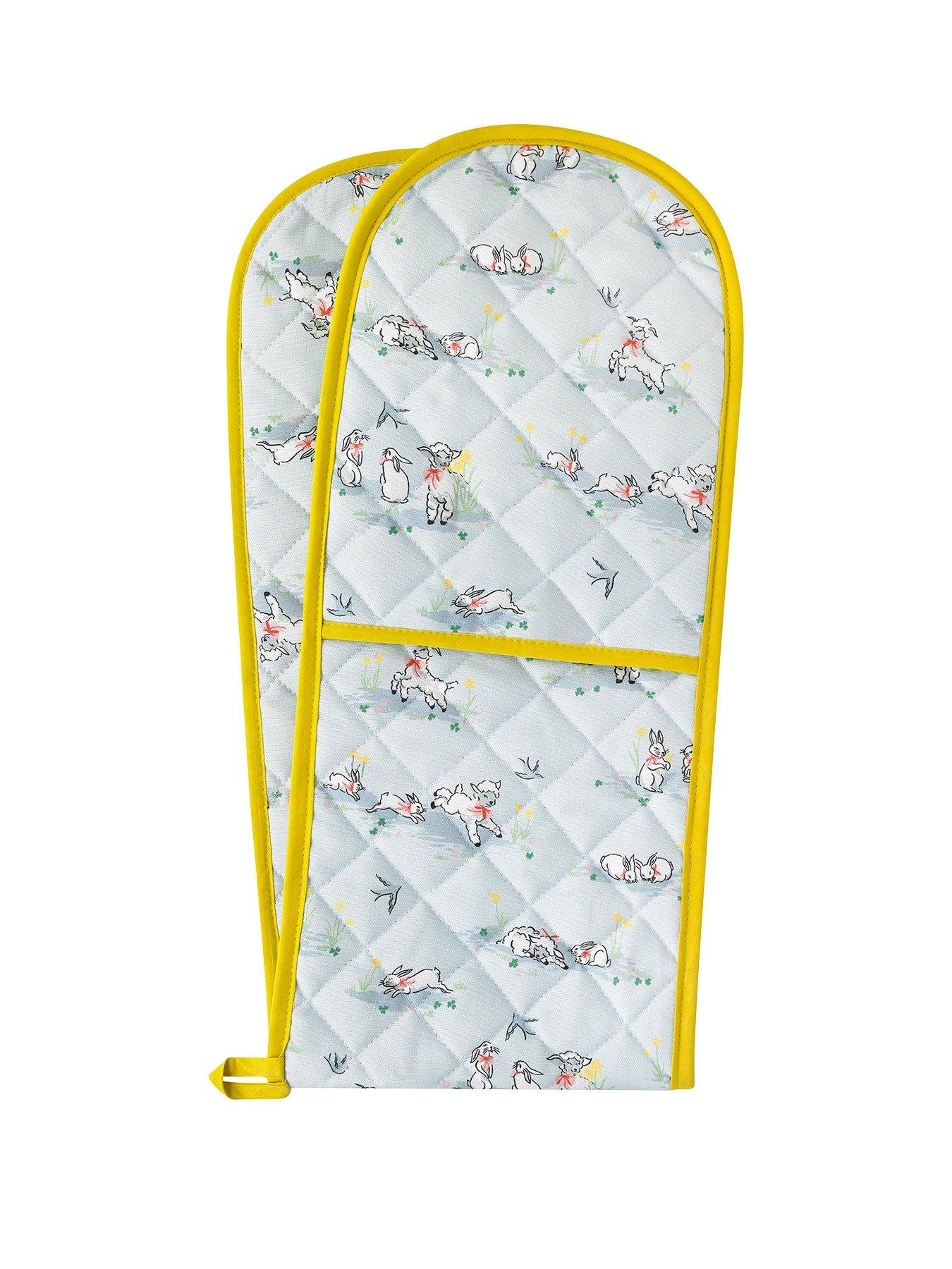 Product photograph of Cath Kidston Double Oven Glove - Spring Bunnies Lambs from very.co.uk