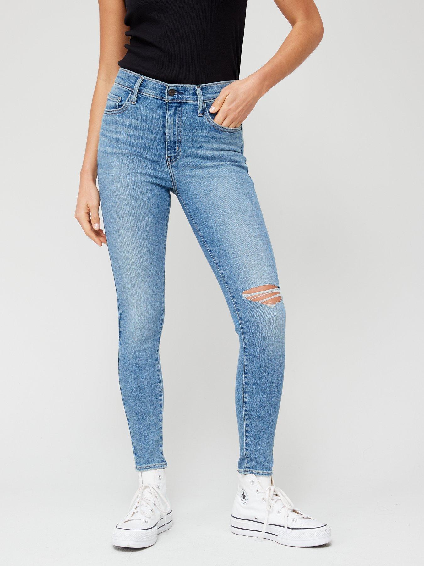 Levi's mile high shop super skinny castaway blue