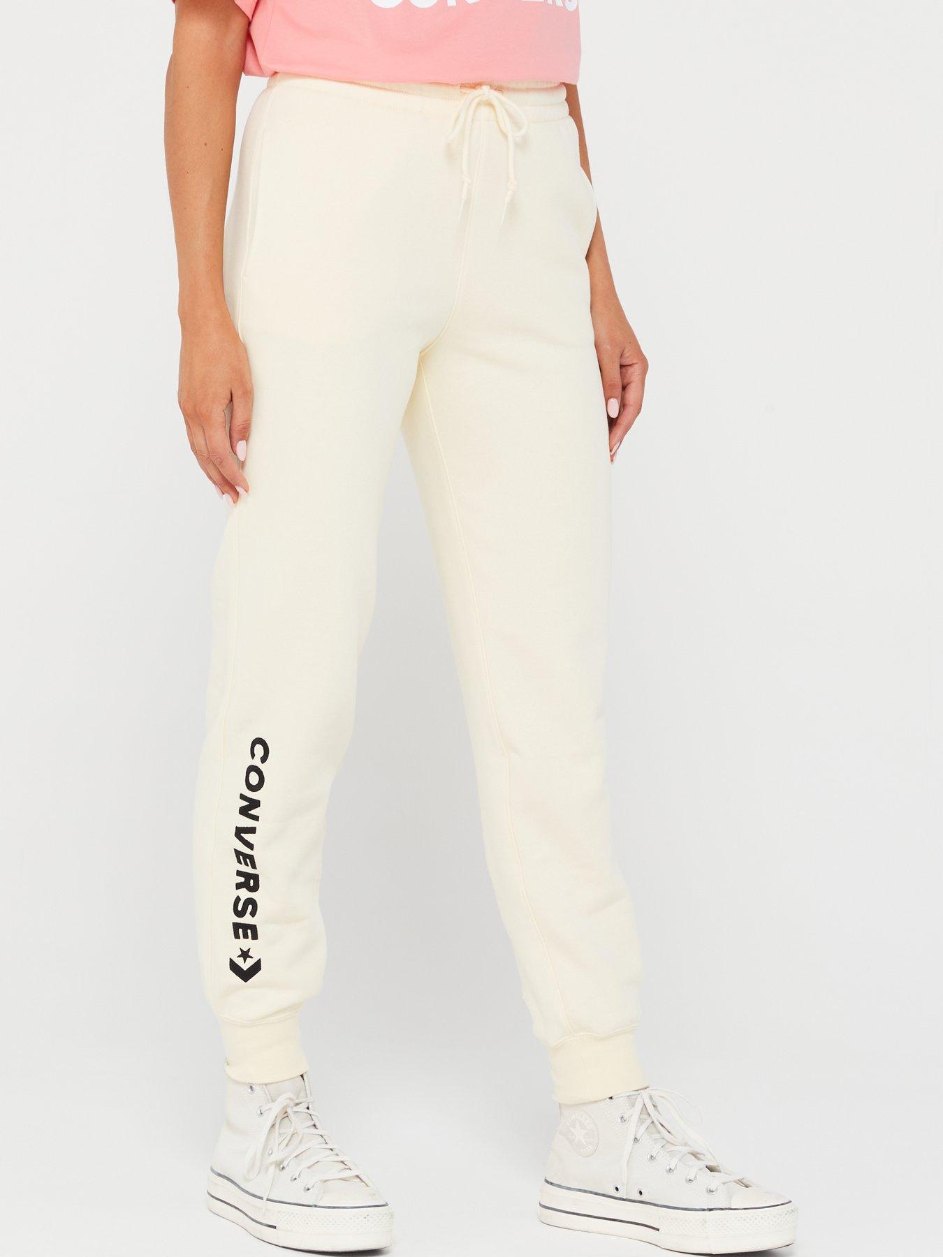 Wordmark Fleece Jogger Cream