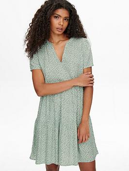 only zally short sleeve thea dress - green
