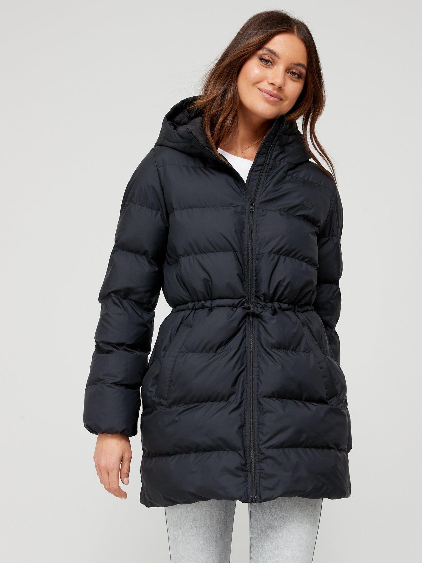 Levi's kerri puffer shop coat caviar black