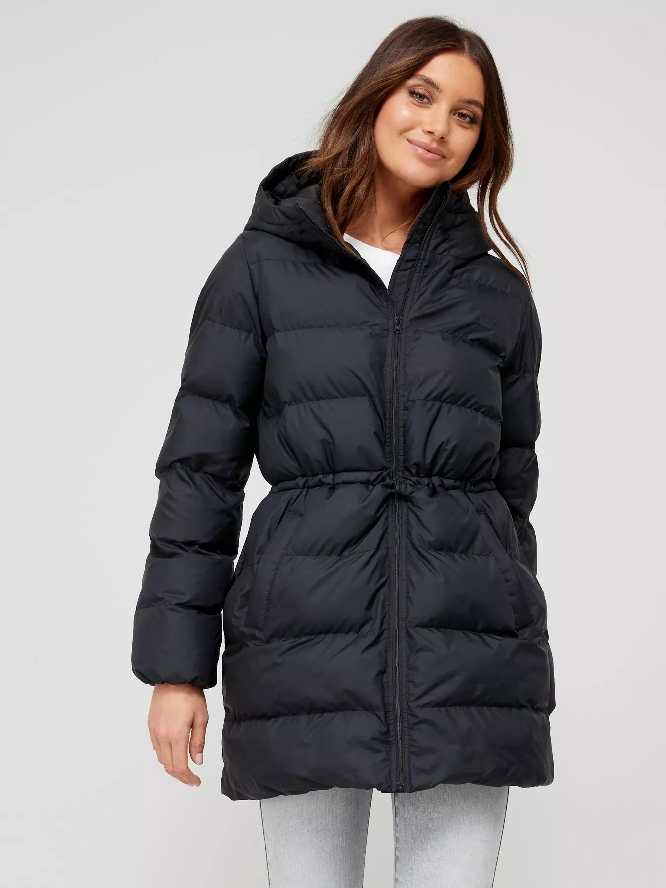 levi's women's bunny sherpa lined hooded coaches parka jacket