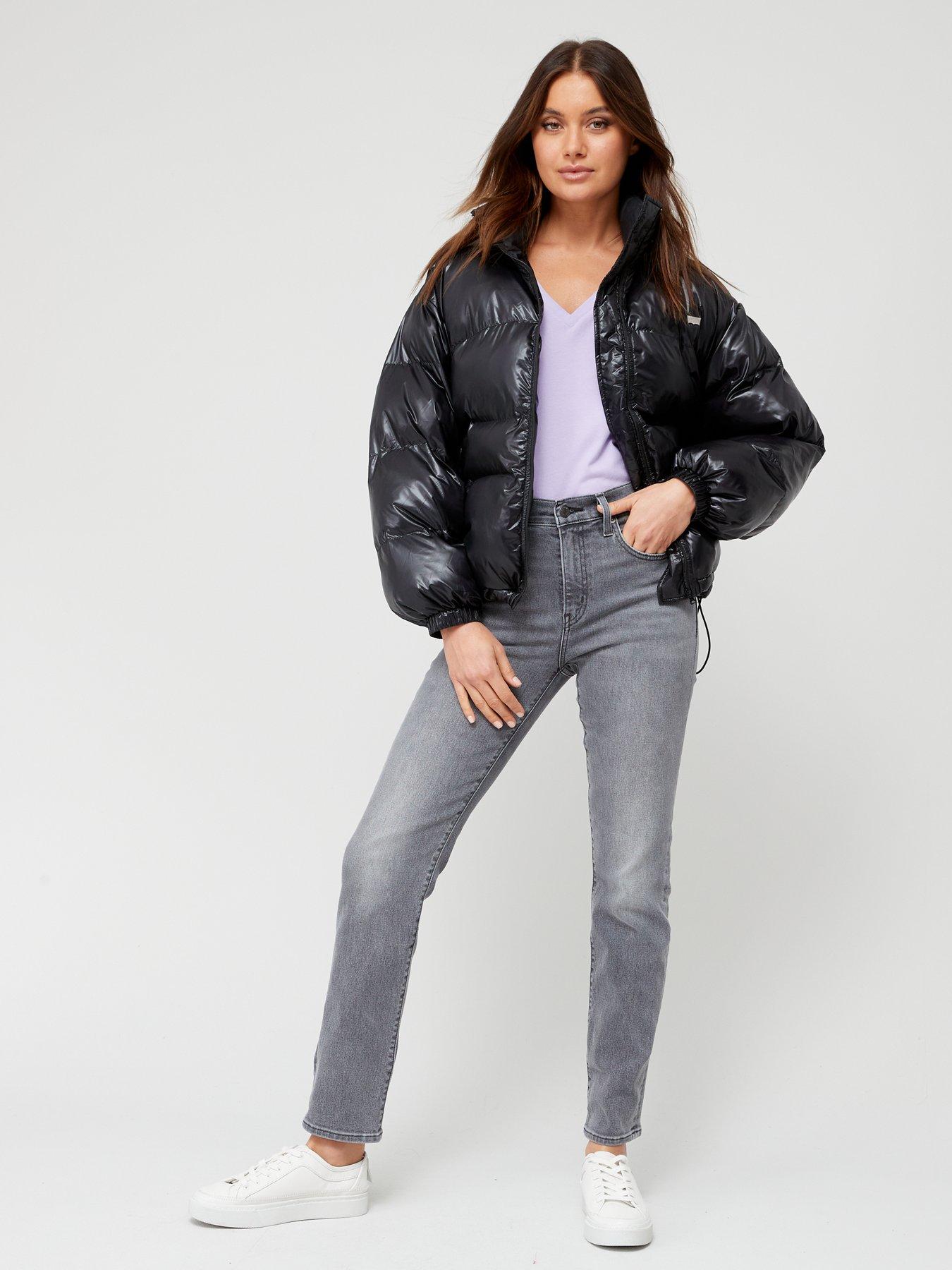 Levi's kerri puffer coat caviar black store