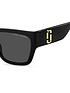  image of marc-jacobs-large-logo-sunglasses-black