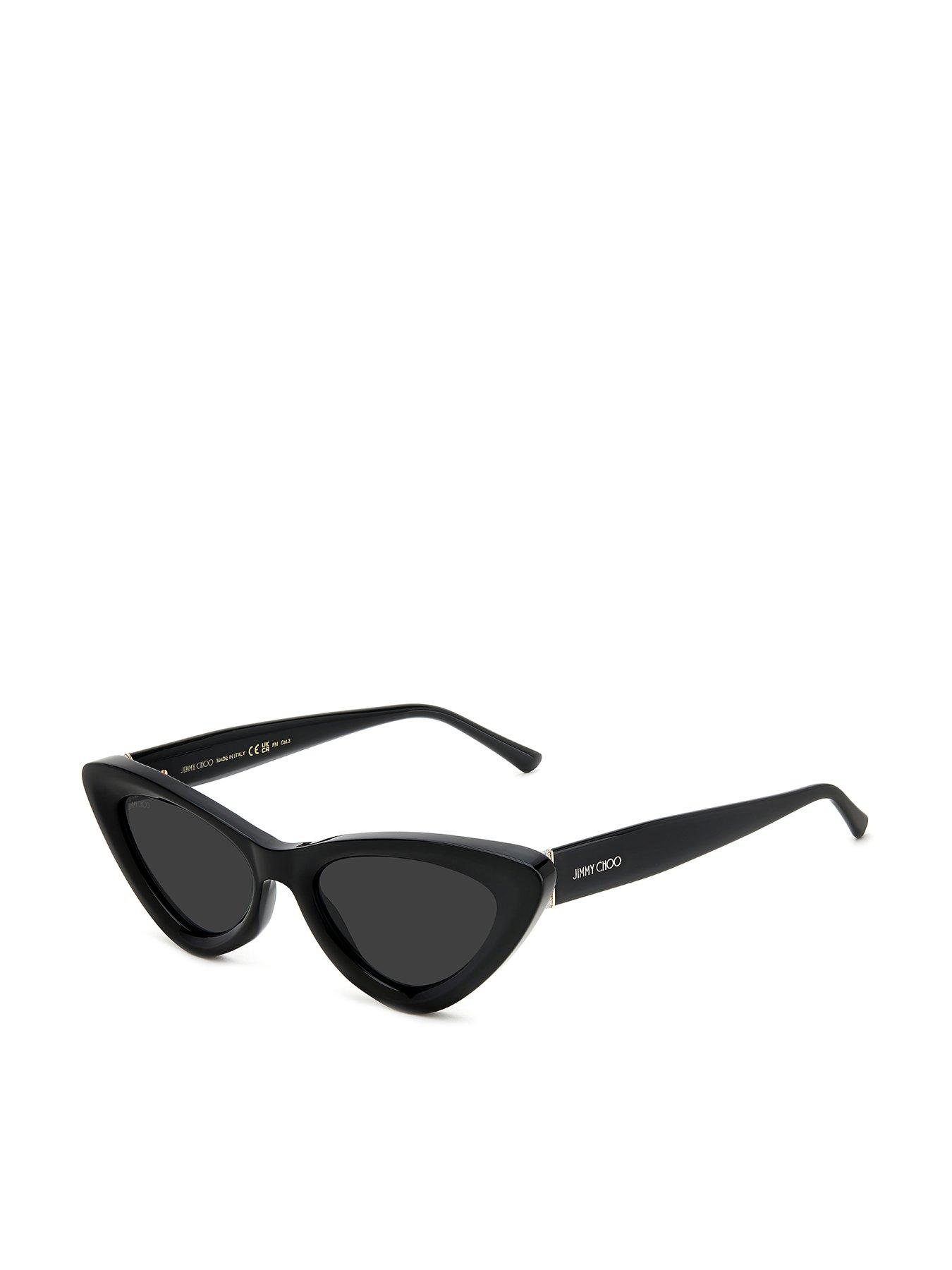 Black small best sale cat eye sunglasses