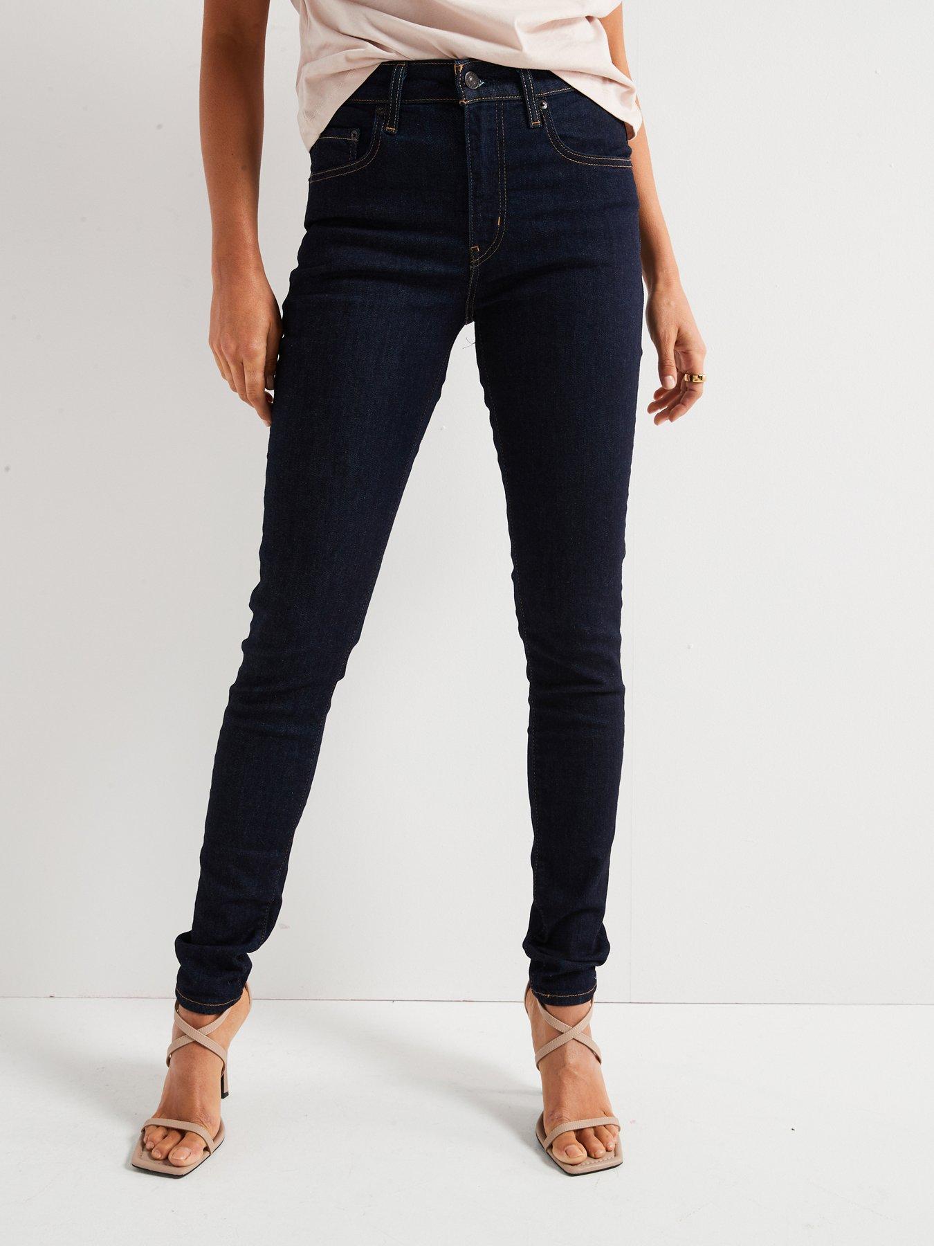 Levi's 721™ High-waisted Skinny Jeans, Blue, Size 28, Inside Leg 30, Women