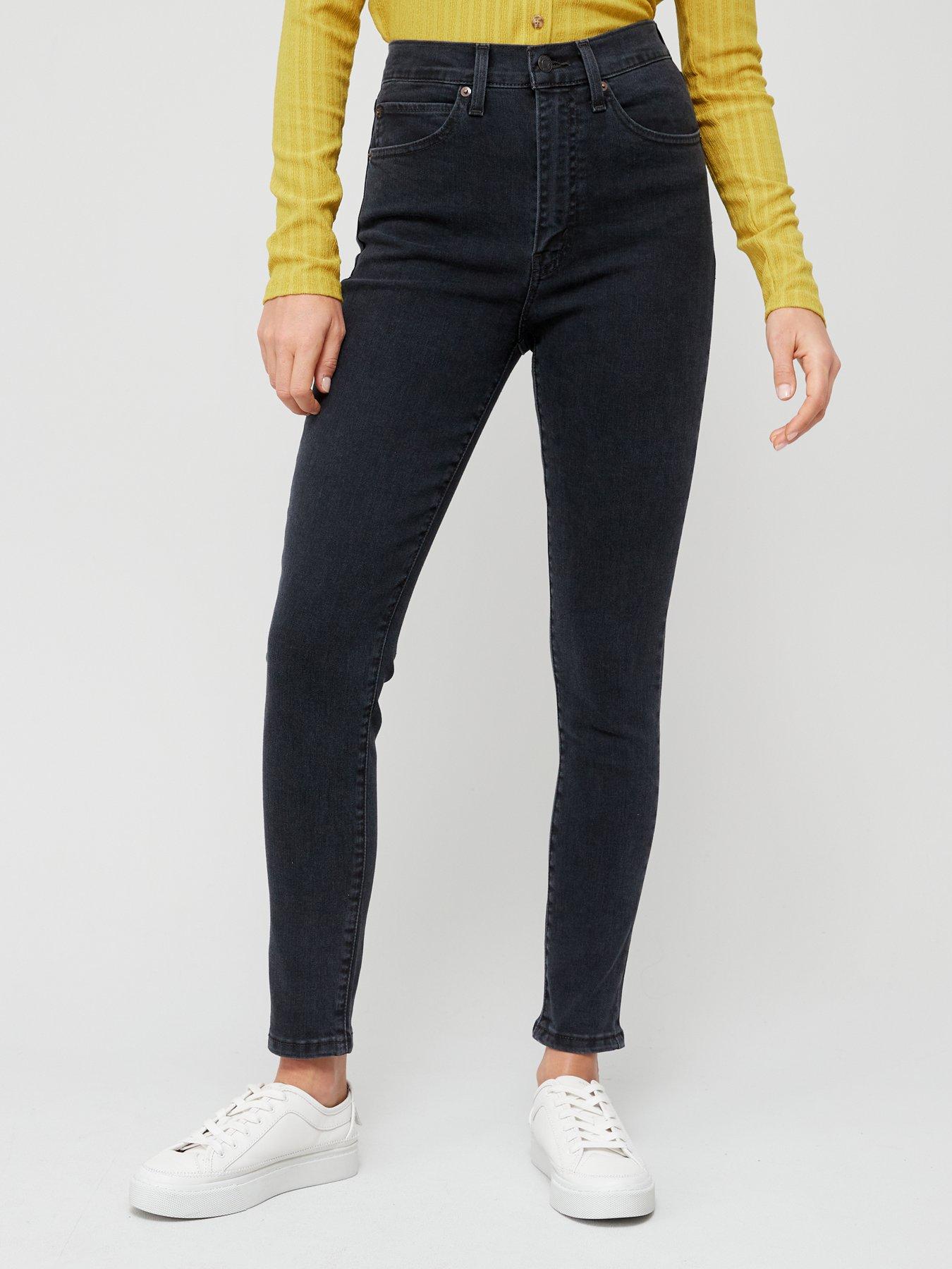 Levi high rise skinny jeans black hotsell