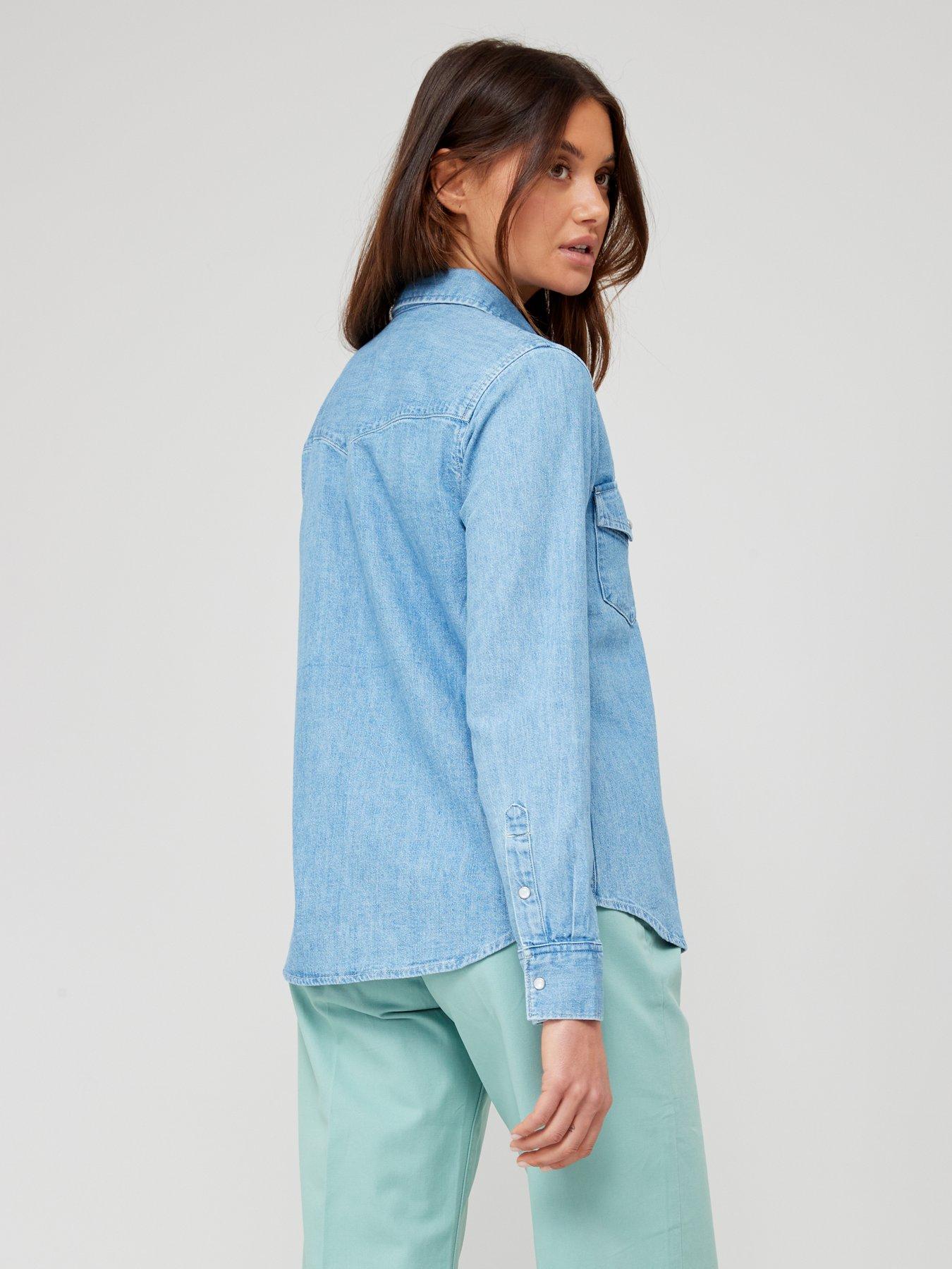 Levi's Iconic Western Denim Shirt - Worn In | Very.co.uk