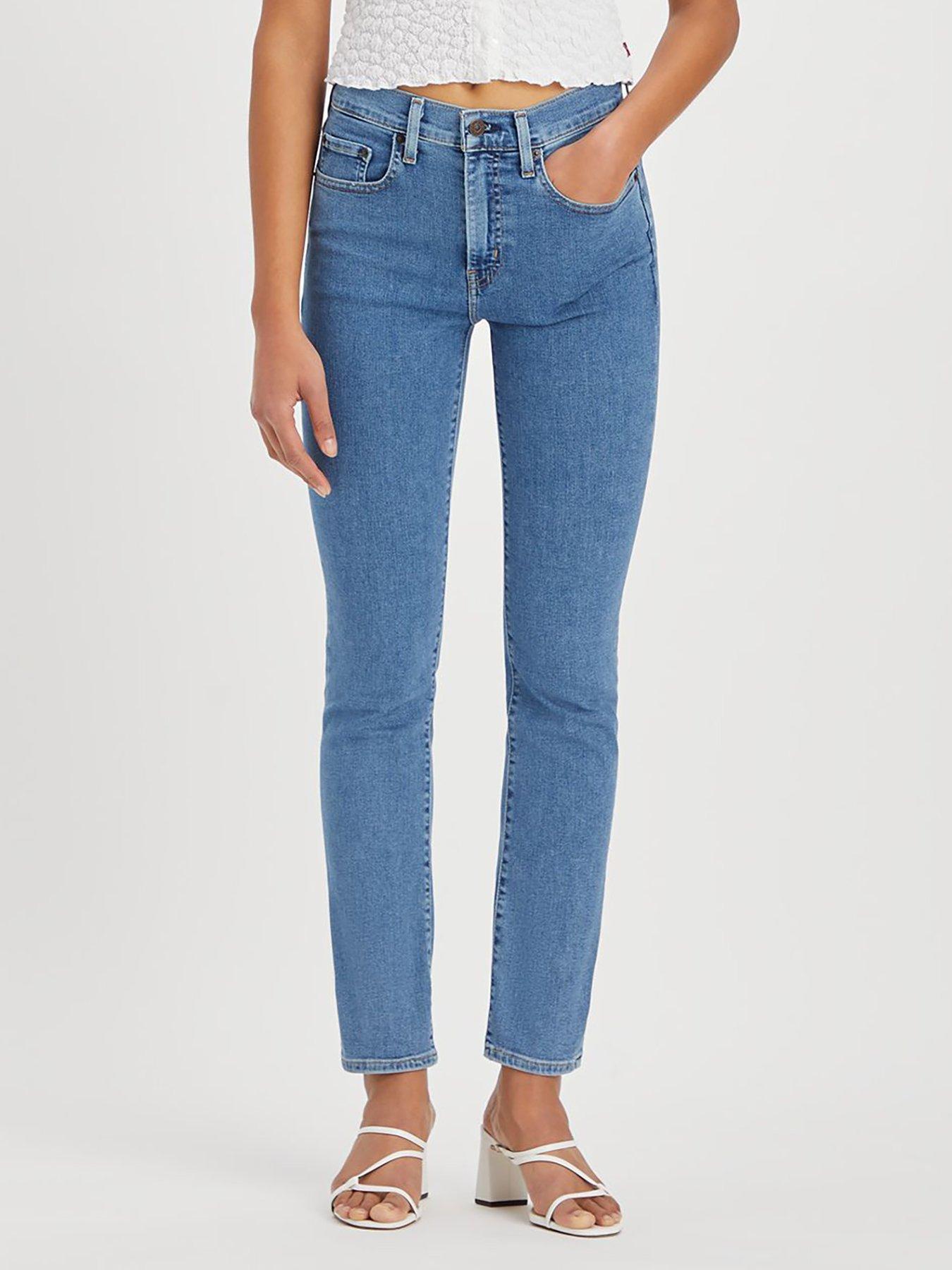 Levi's Womens 724 High Rise Straight Jeans : : Clothing, Shoes &  Accessories