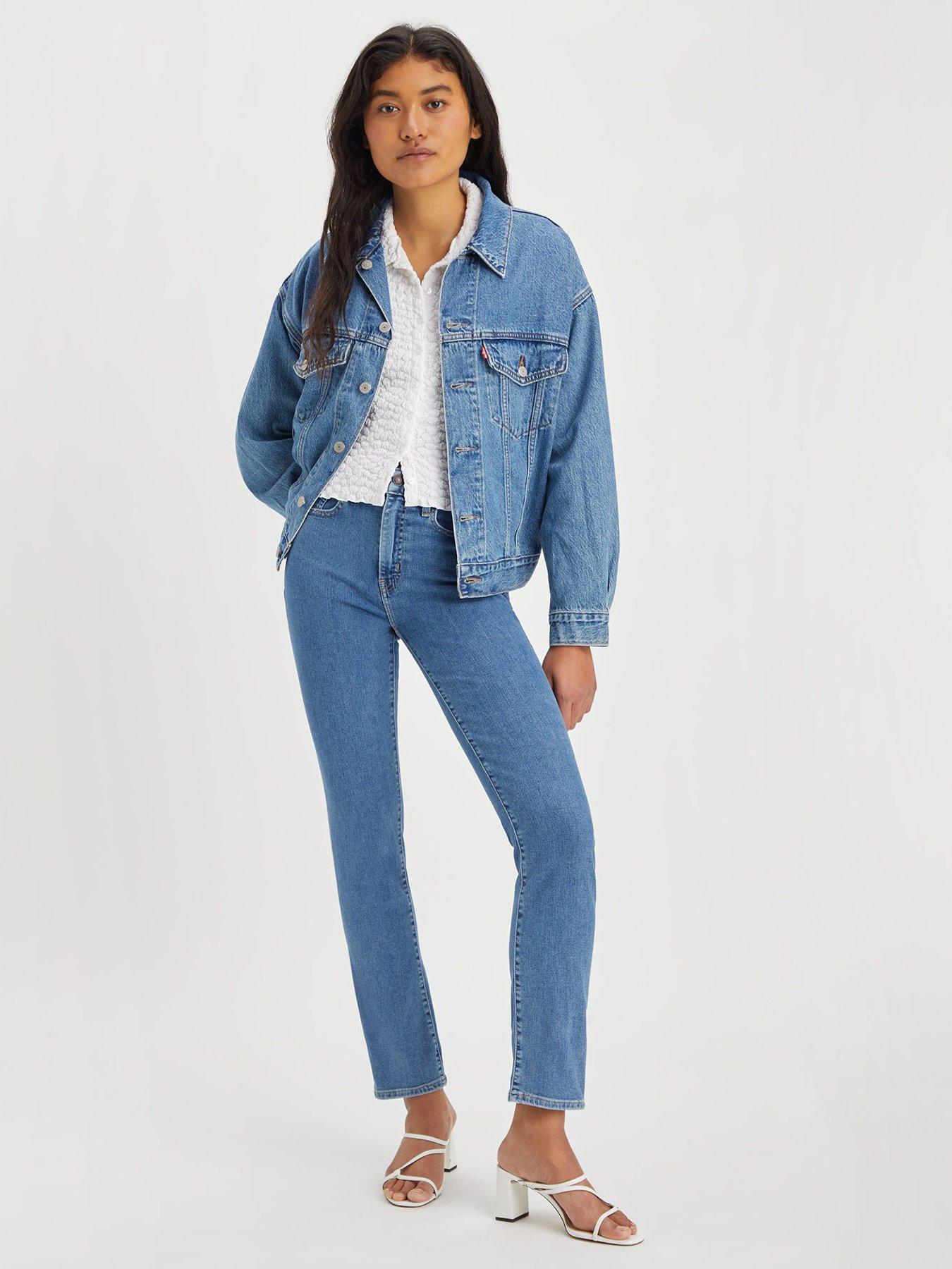 Levi's high rise outlet straight crop