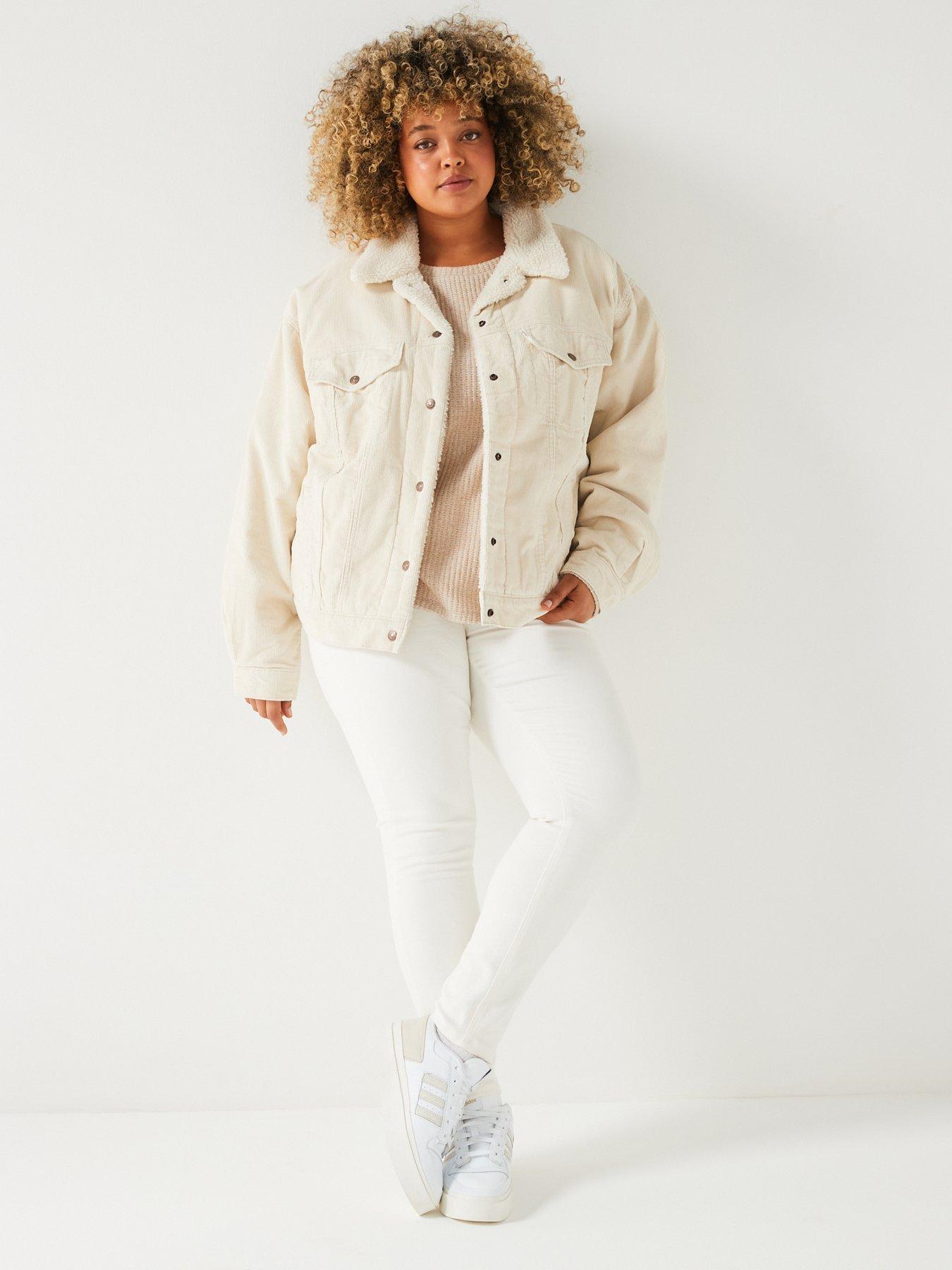 Levi's Plus Plus 90s Sherpa Trucker Jacket - Almond Milk