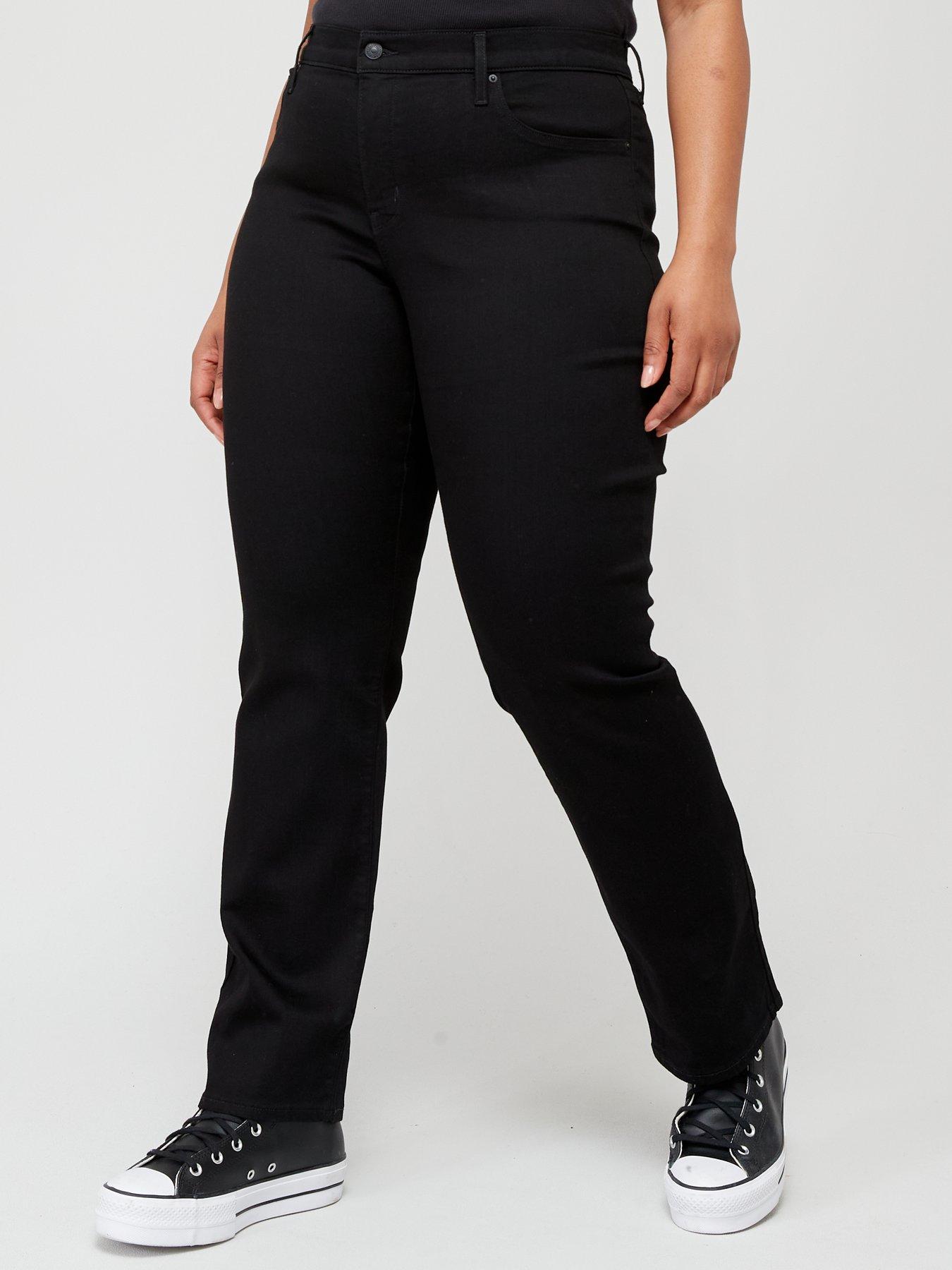 Plus size black jeans uk hotsell