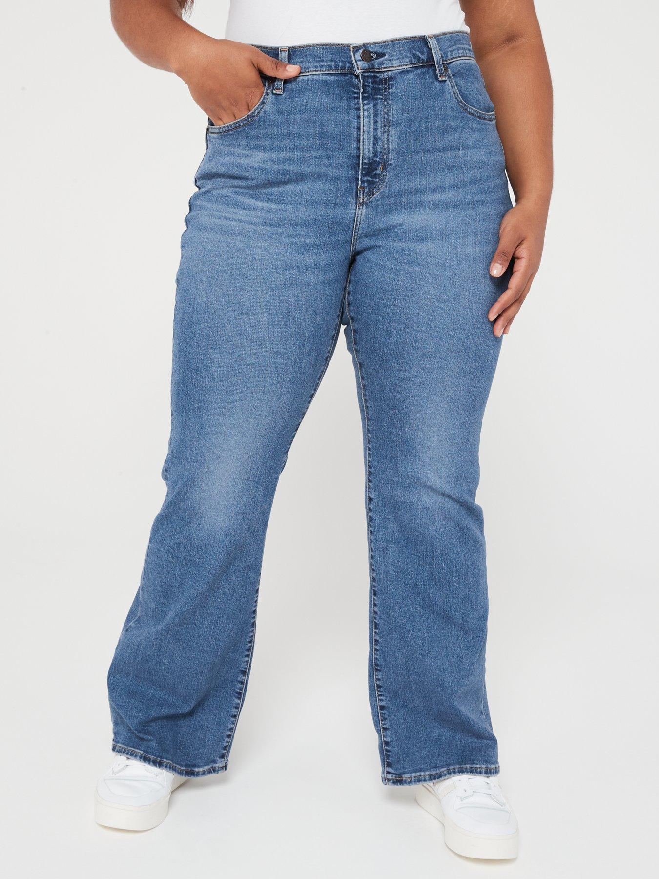 Levi's Plus 726 High Rise Flare Jeans - Blue Wave Mid Plus