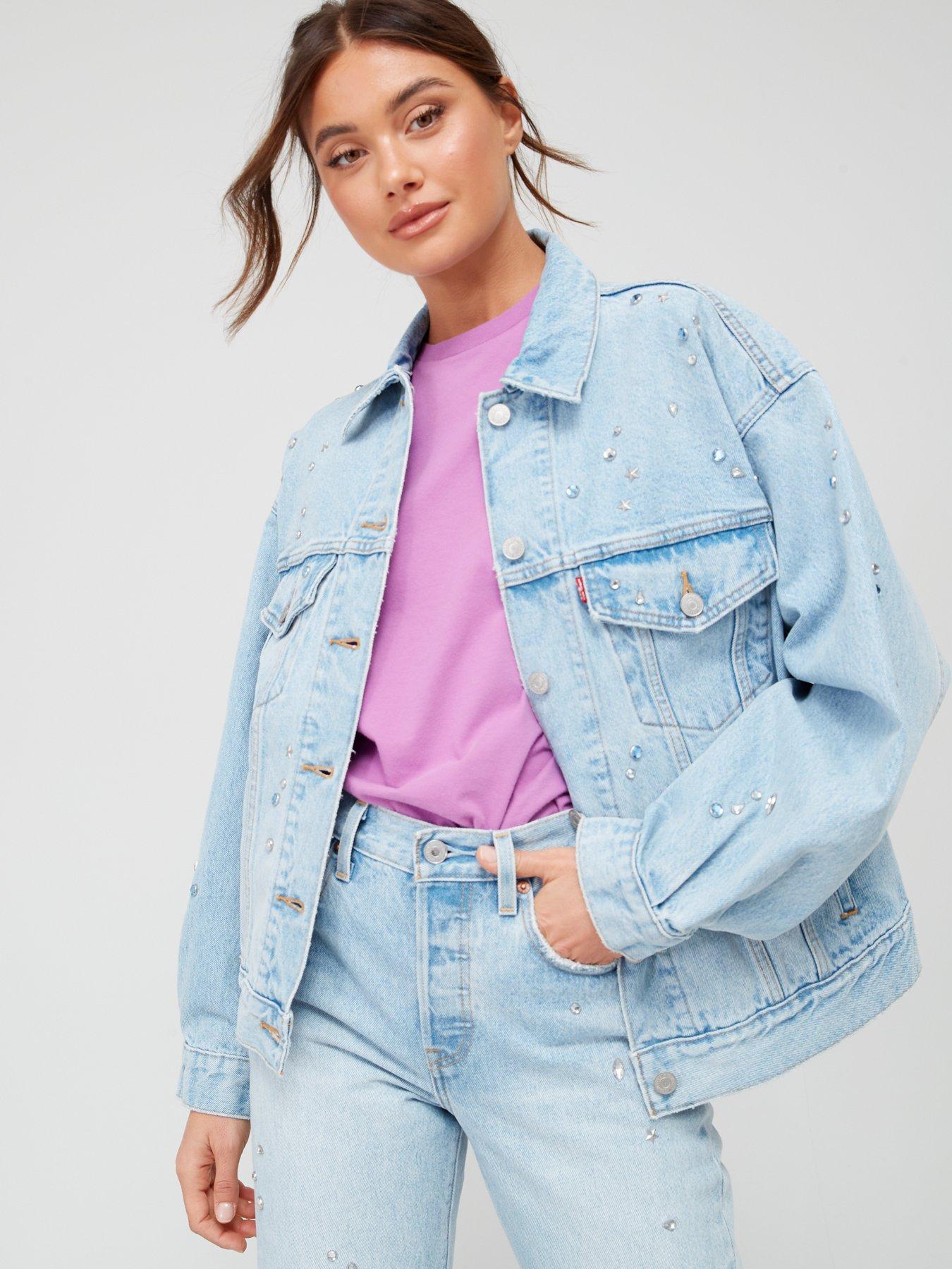 Levis denim deals jacket womens sale