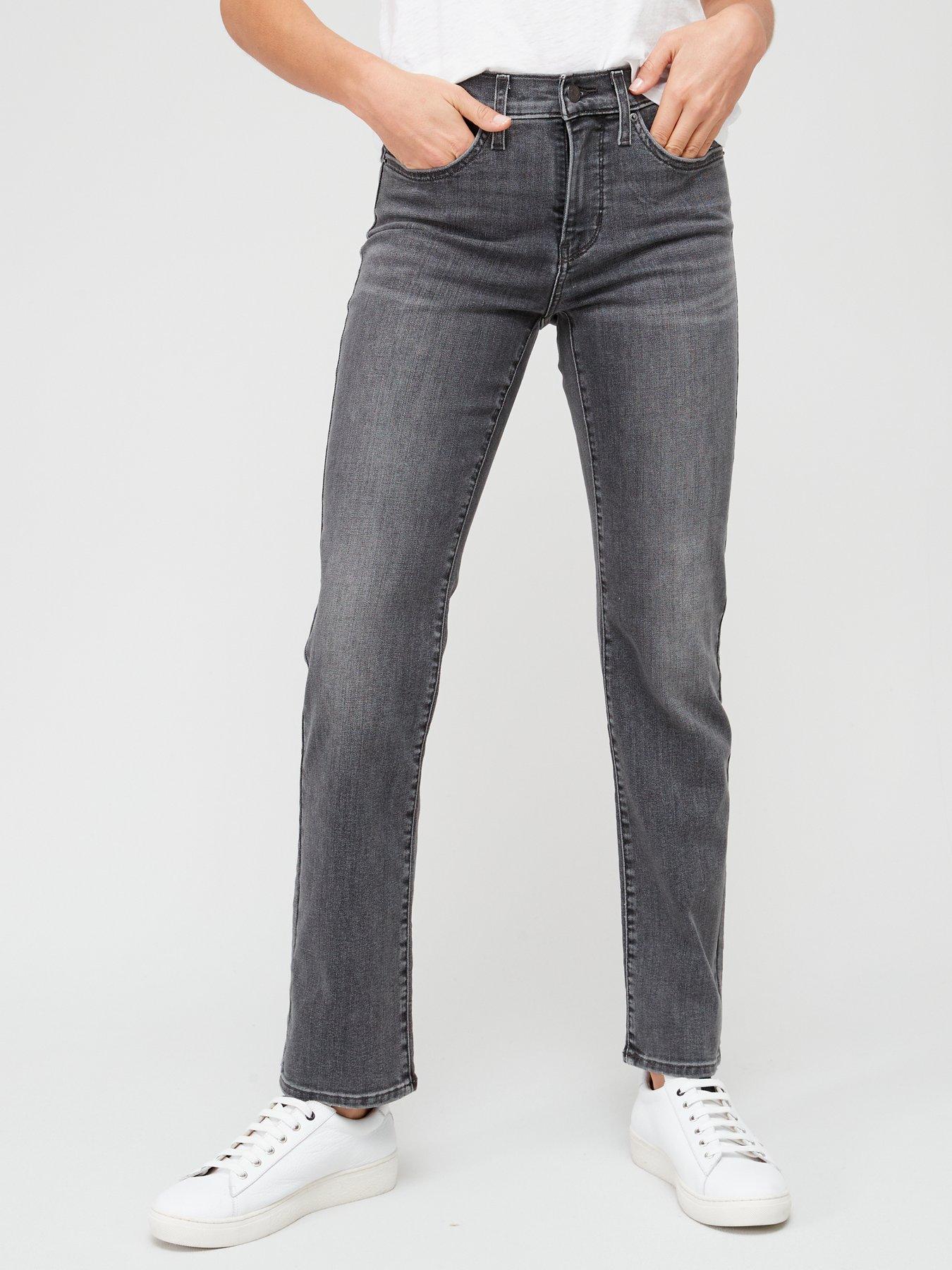 Levi's 314 Shaping Straight Jeans - River Rock - Grey