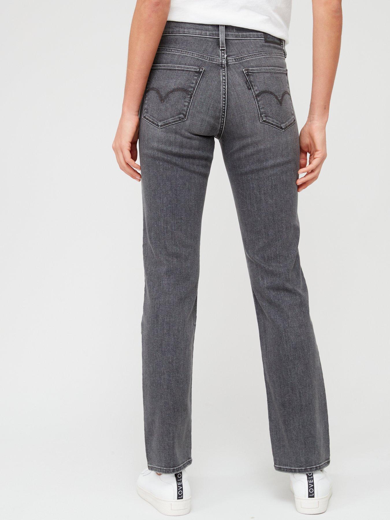 Image 2 of 4 of Levi's 314 Shaping Straight Jeans - River Rock - Grey